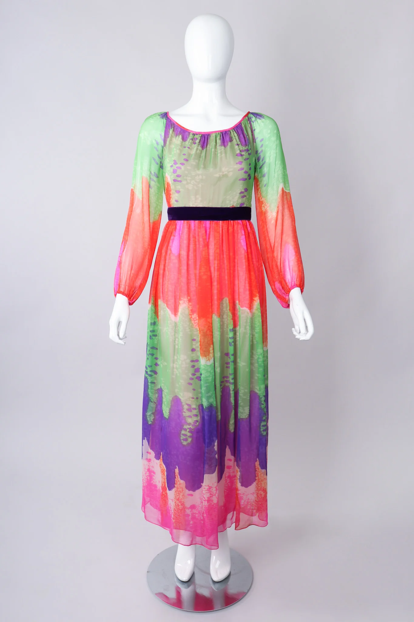 Ombré Chiffon Dress - Image 4
