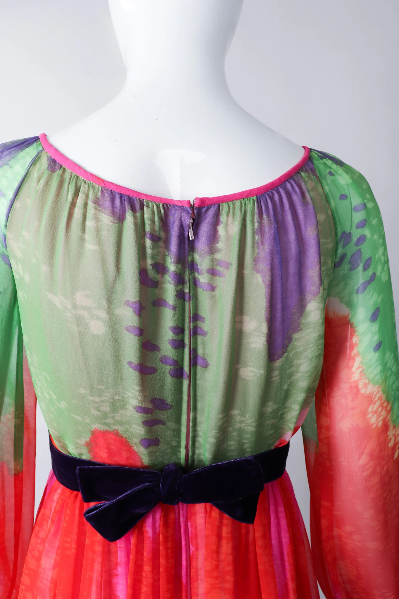 Ombré Chiffon Dress - Image 9