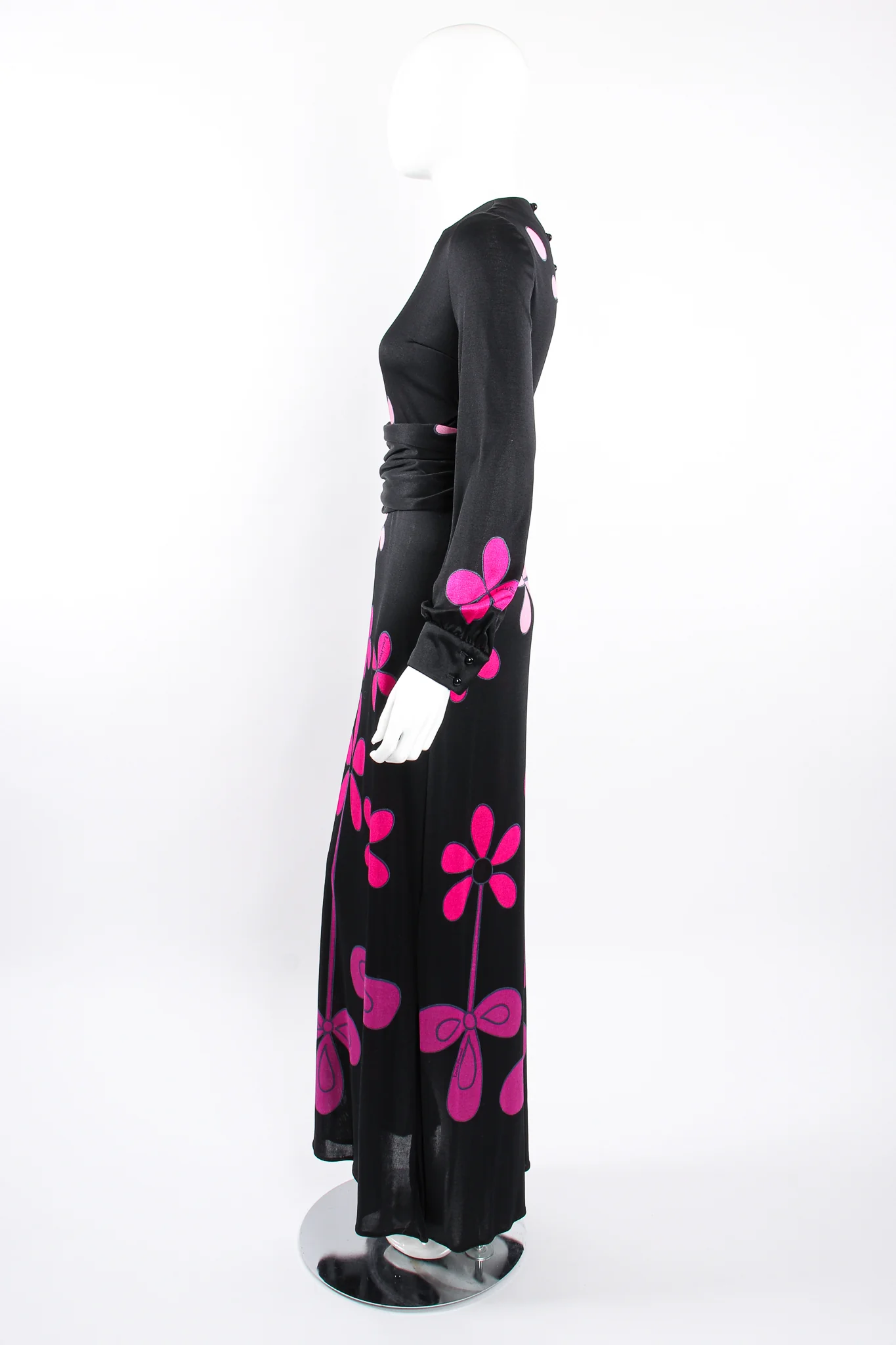 Ombré Blossom Jersey Dress - Image 9
