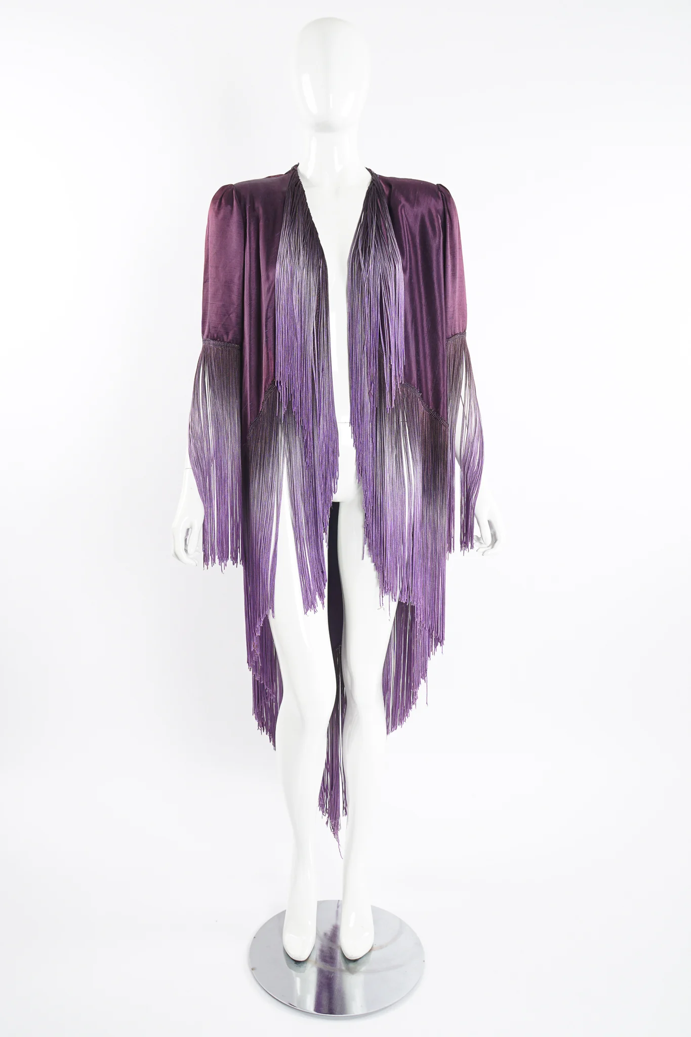 Ombré Fringe Shawl Jacket - Image 8