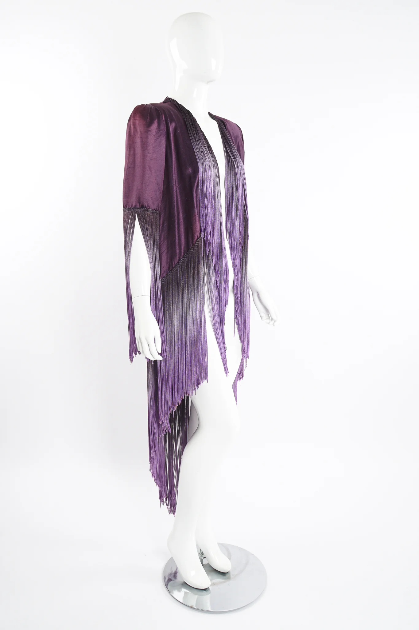 Ombré Fringe Shawl Jacket - Image 9