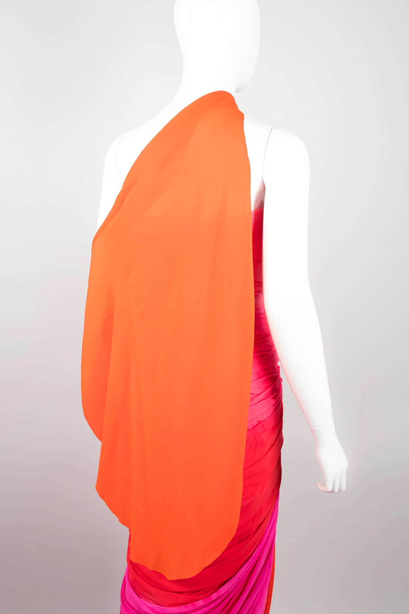 Ombre Ruched Gown & Shawl - Image 19