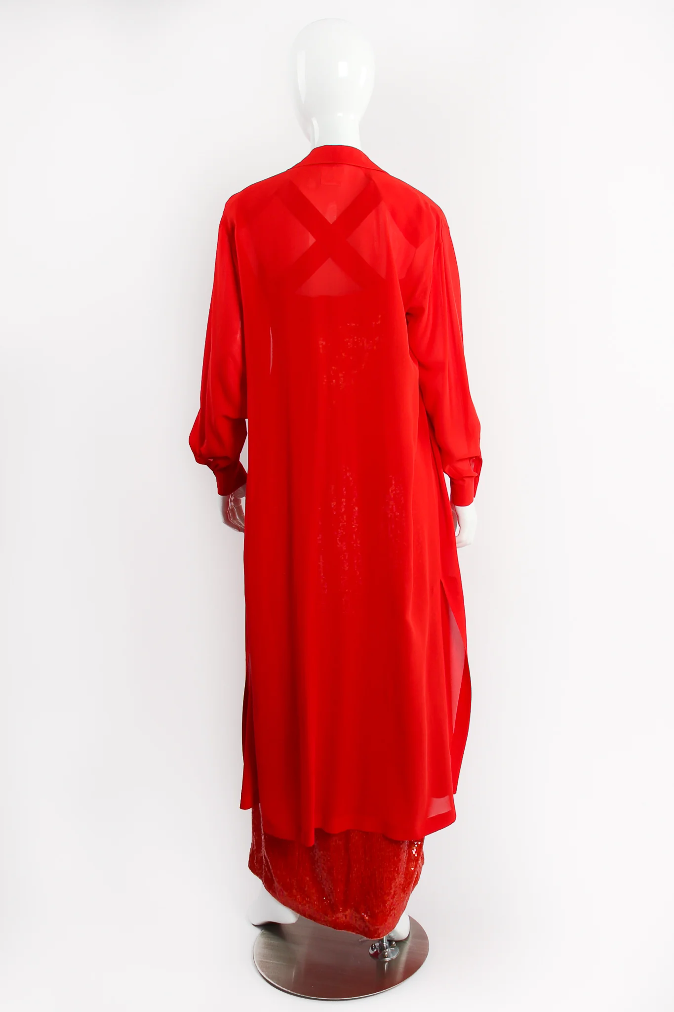 Ombré Sequin Dress & Duster Set - Image 6