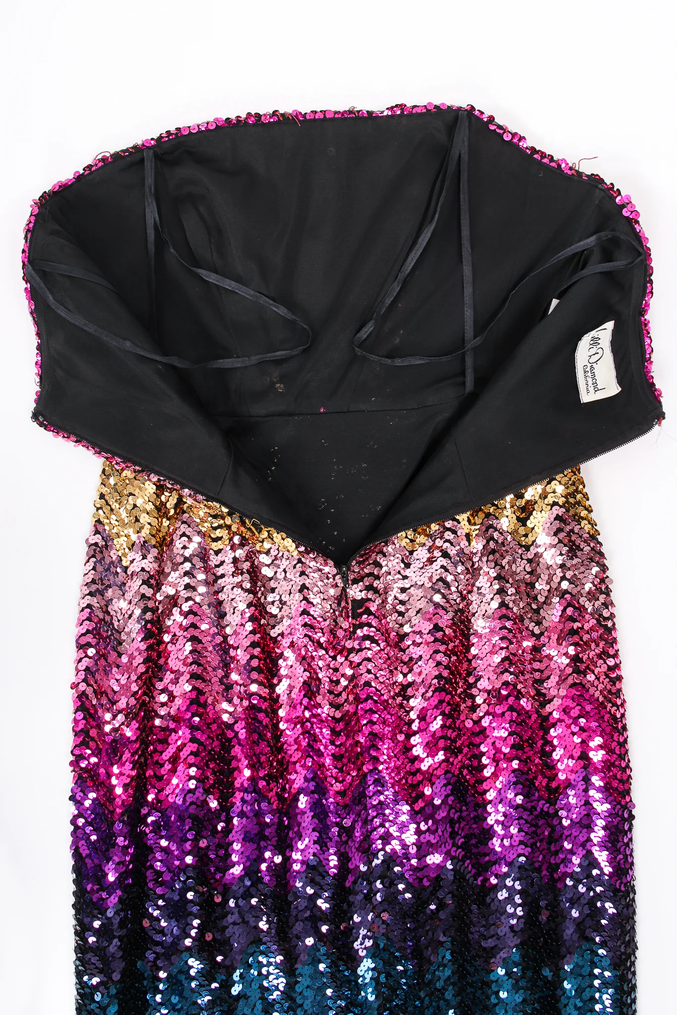 Ombré Sequin Strapless Sheath - Image 12