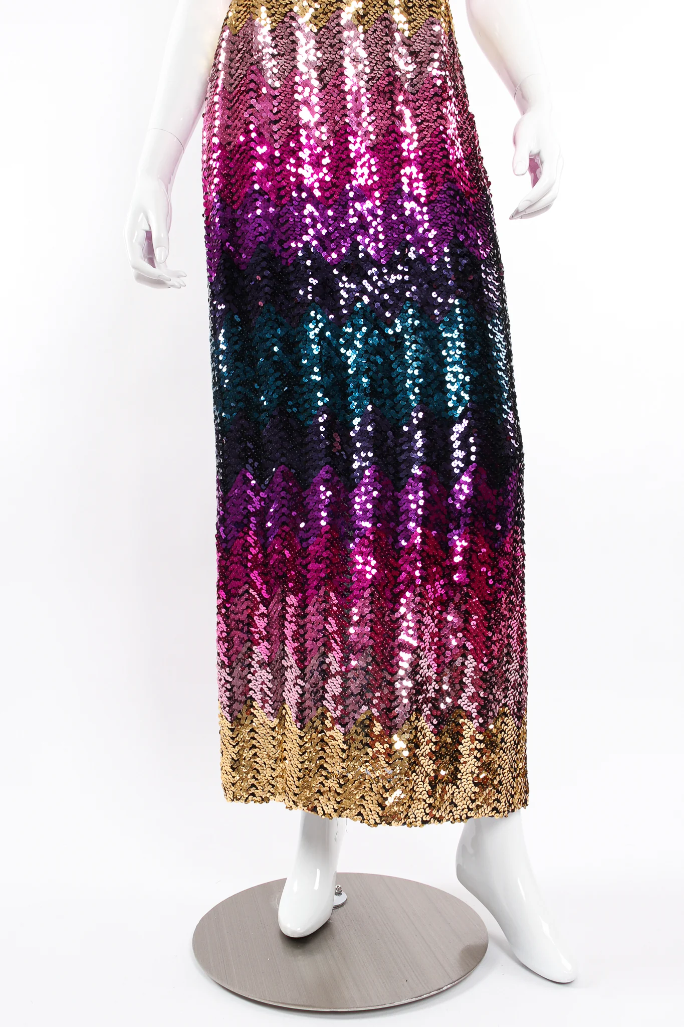 Ombré Sequin Strapless Sheath - Image 5