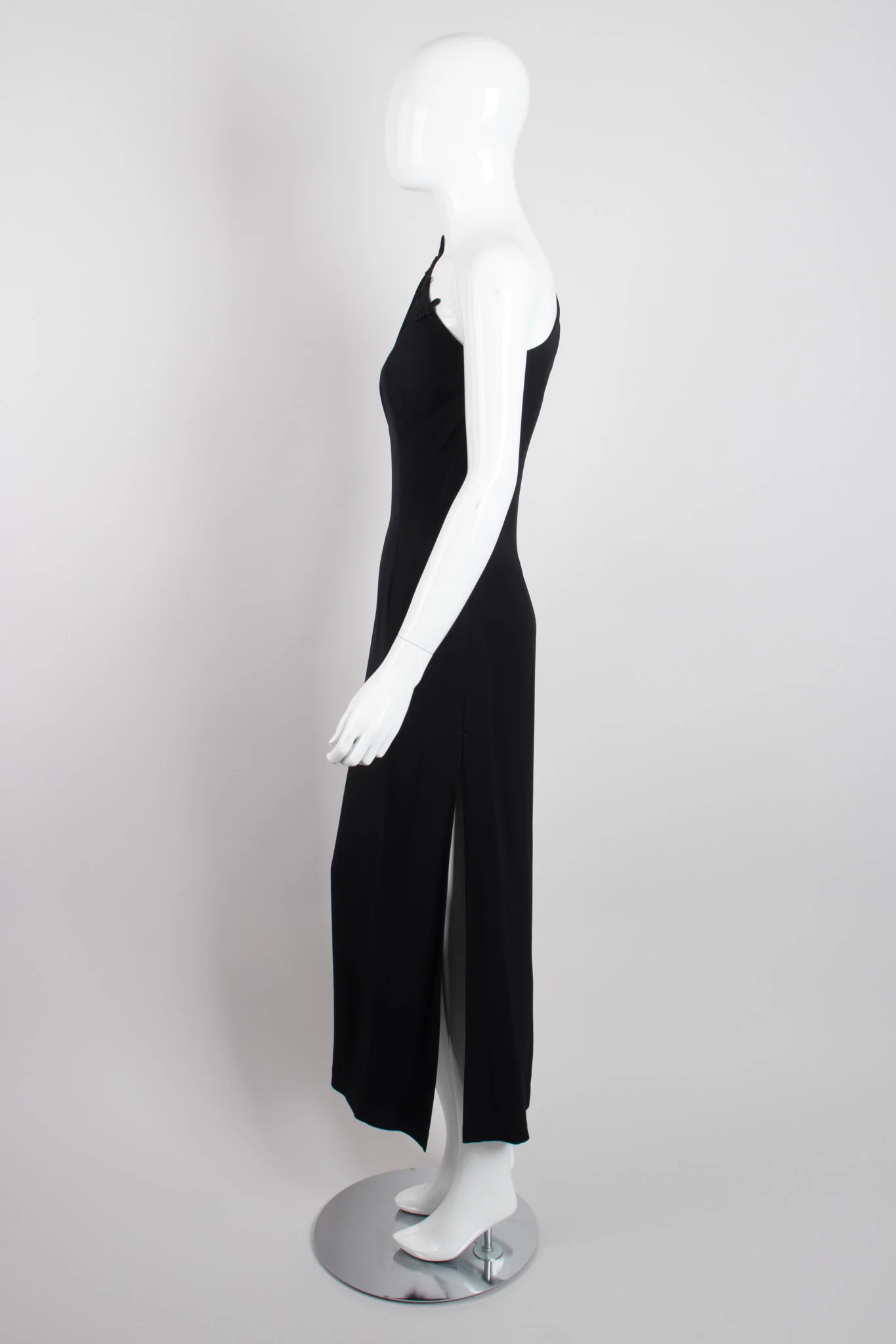 One-Shoulder Cheongsam Sheath Dress - Image 4