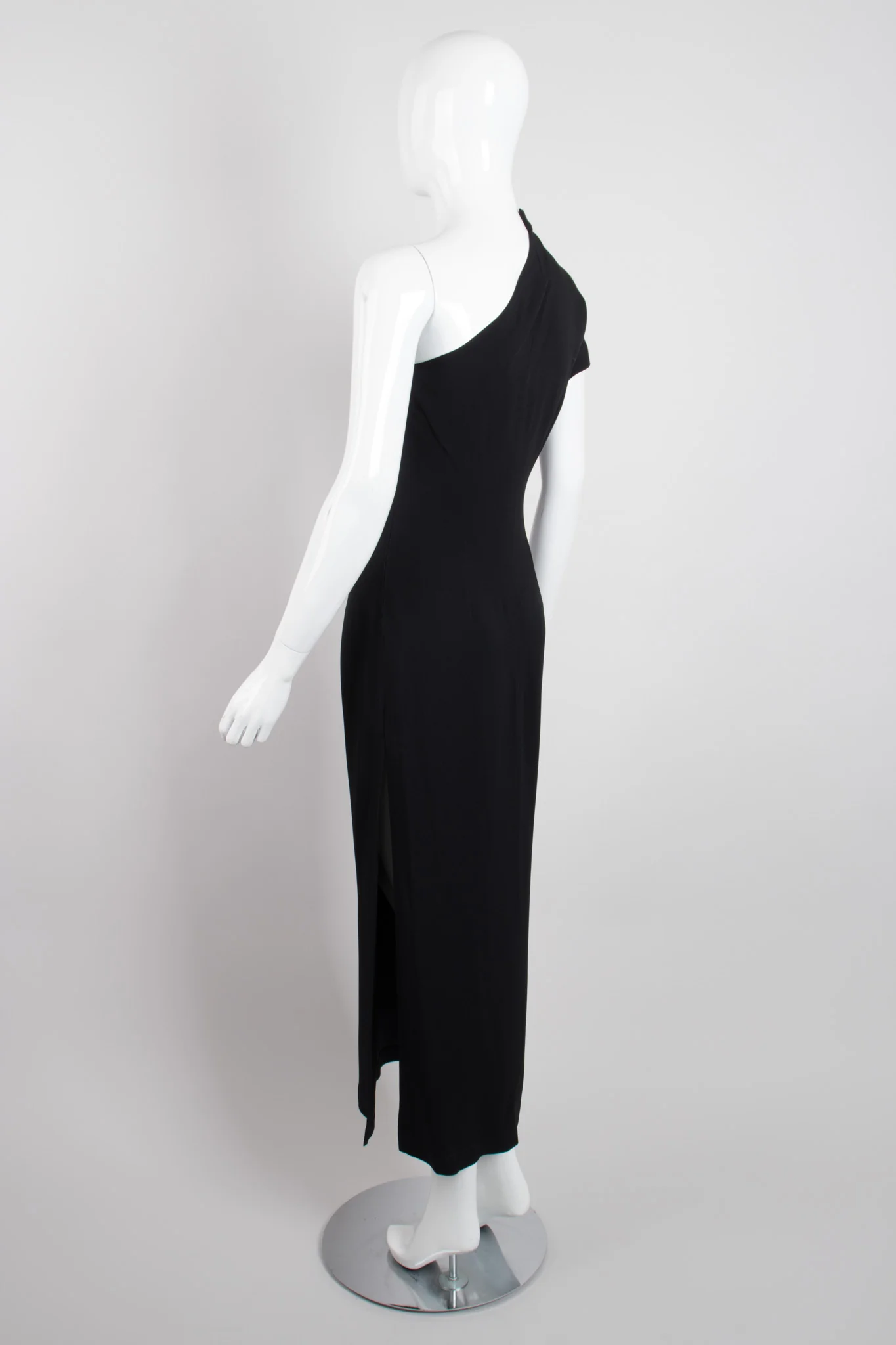 One-Shoulder Cheongsam Sheath Dress - Image 5