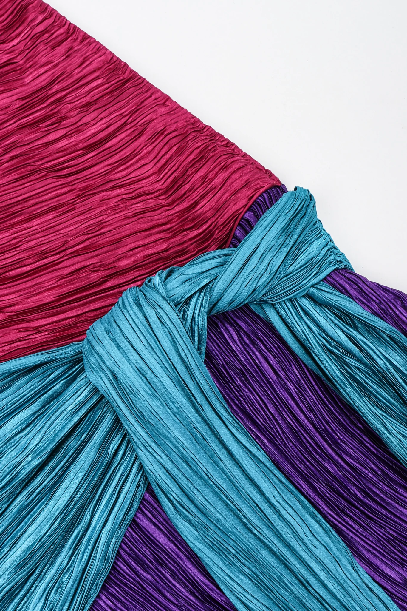 One-Shoulder Colorblock Gown - Image 13