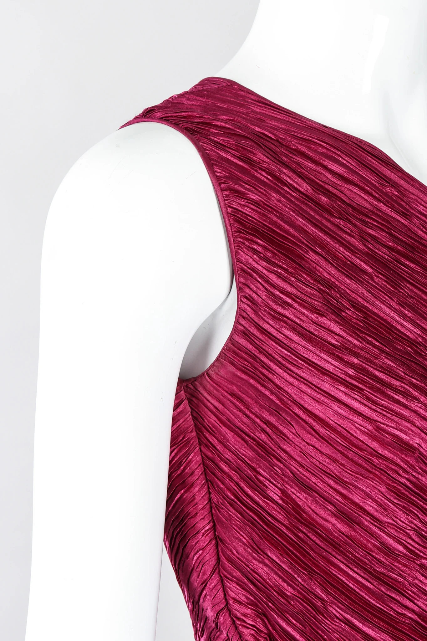 One-Shoulder Colorblock Gown - Image 9