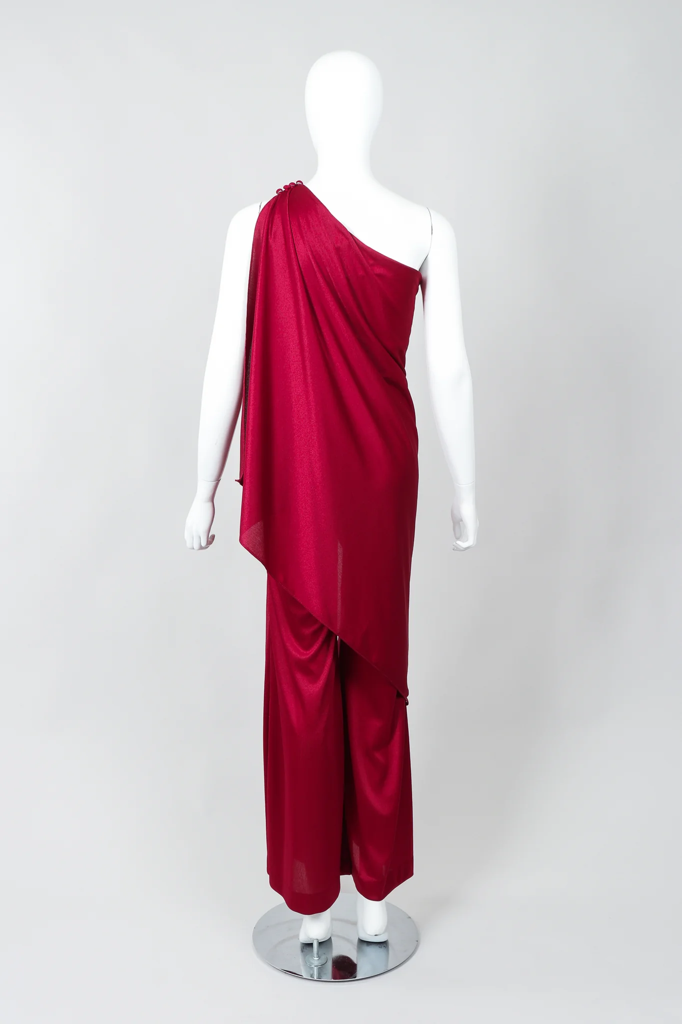 One-Shoulder Draped Jumpsuit - Image 5