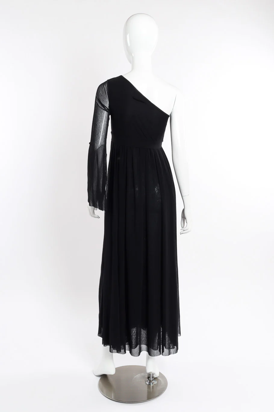 One Shoulder Mesh Dress - Image 3