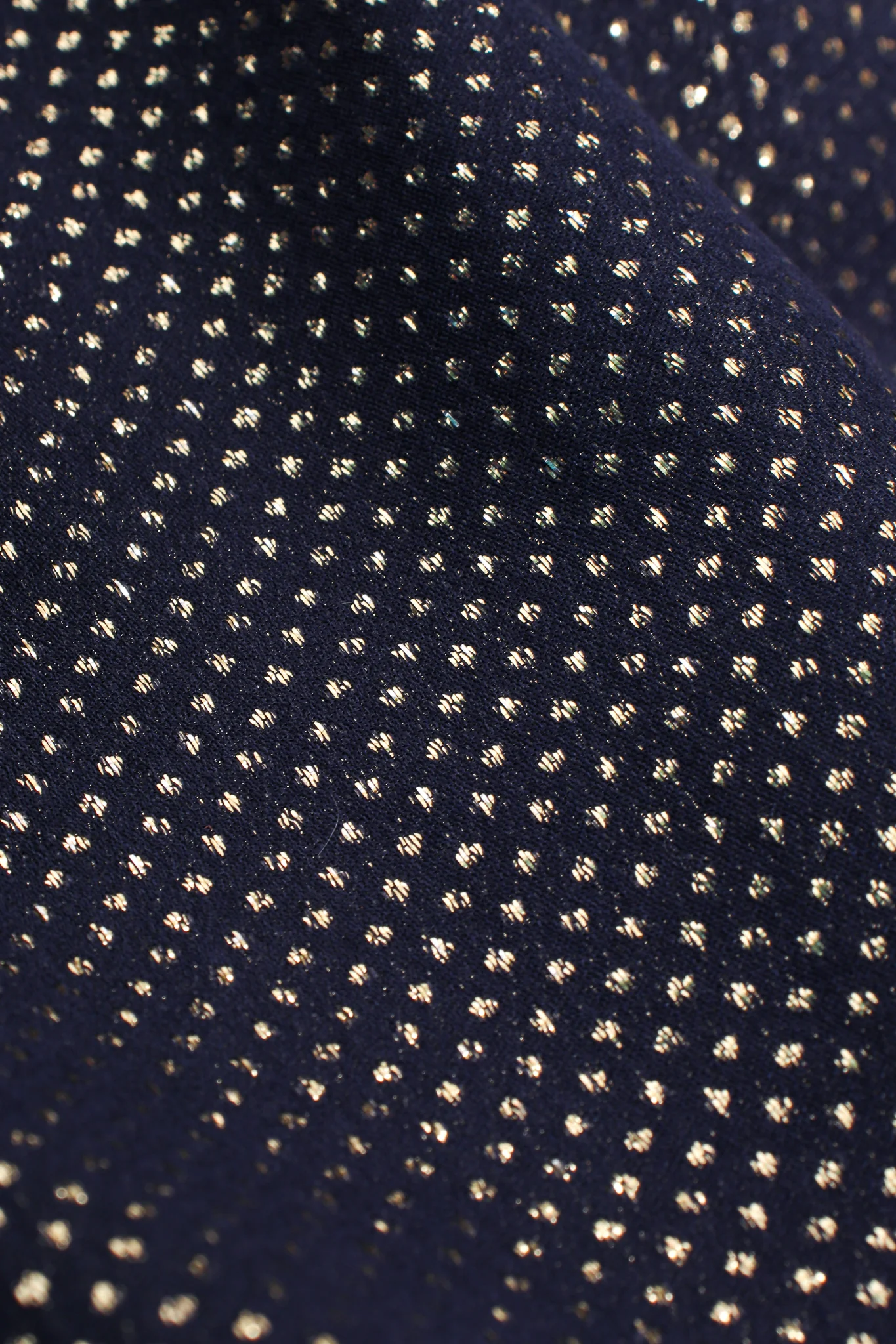 One Shoulder Metallic Dot Sheath Gown - Image 12