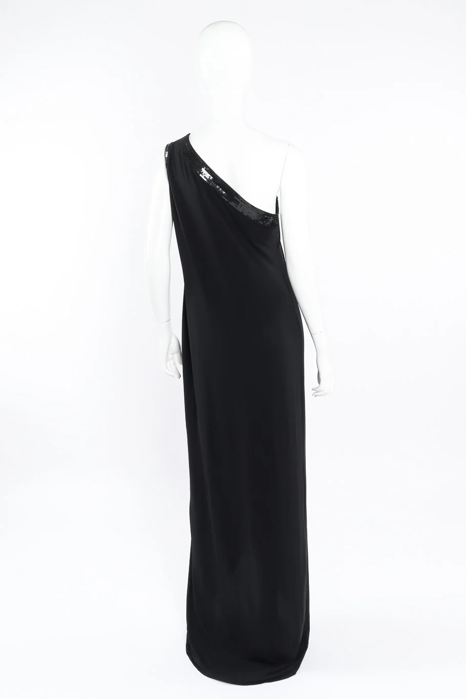 One Shoulder Sequin Gown - Image 4