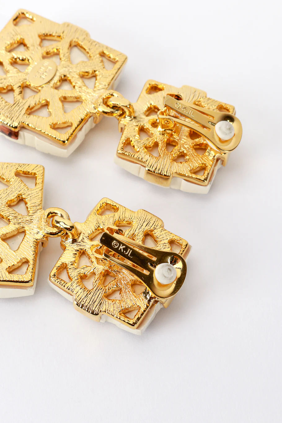 Op Art Drop Earrings - Image 5