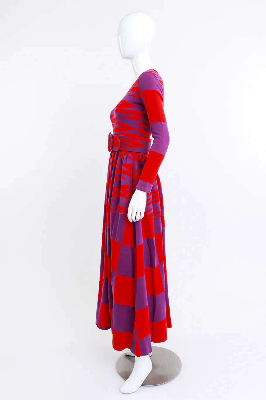 Op Art Wool Knit Dress - Image 2