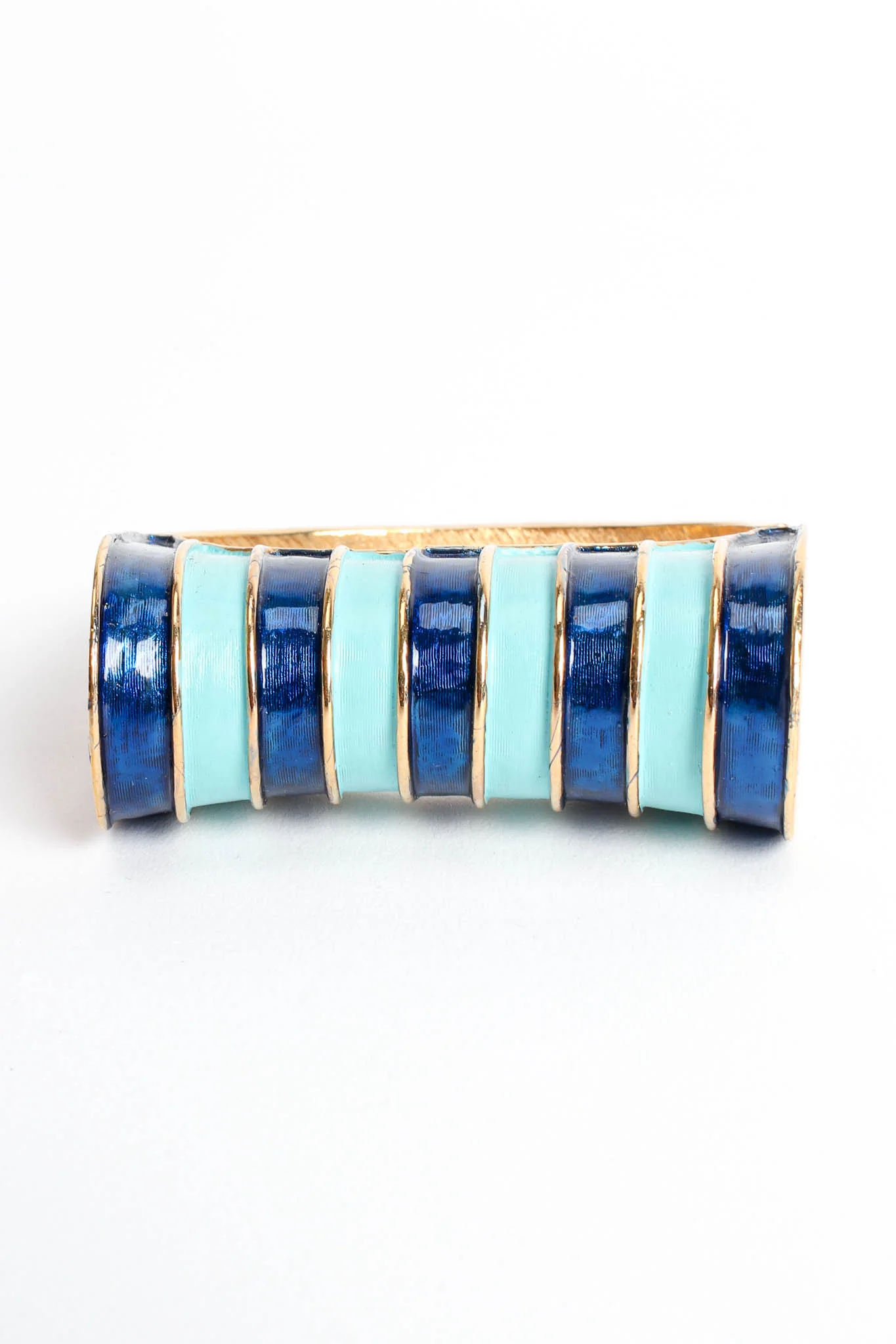 Enamel Stripe Bangle Bracelet - Image 5