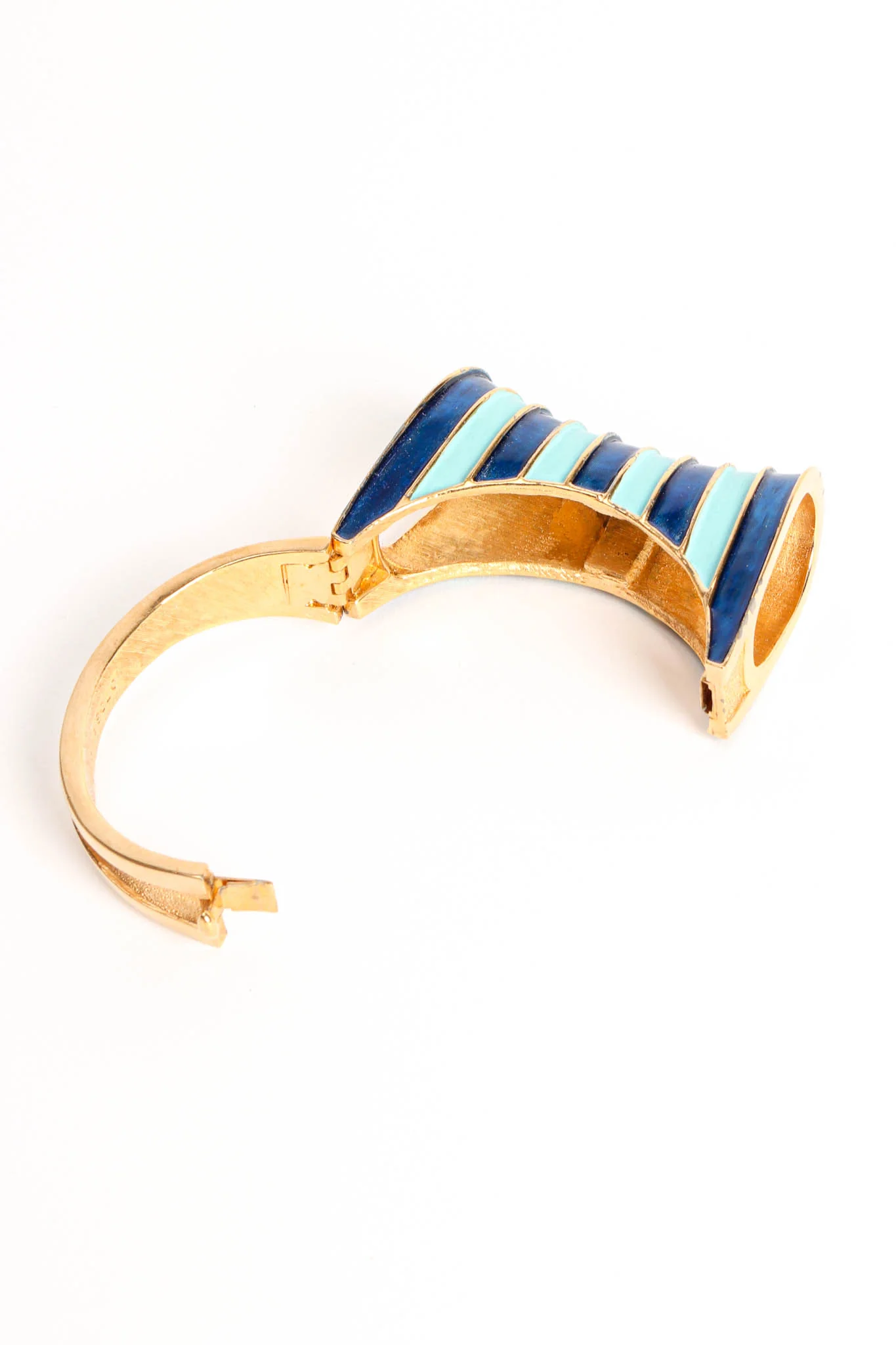 Enamel Stripe Bangle Bracelet - Image 6