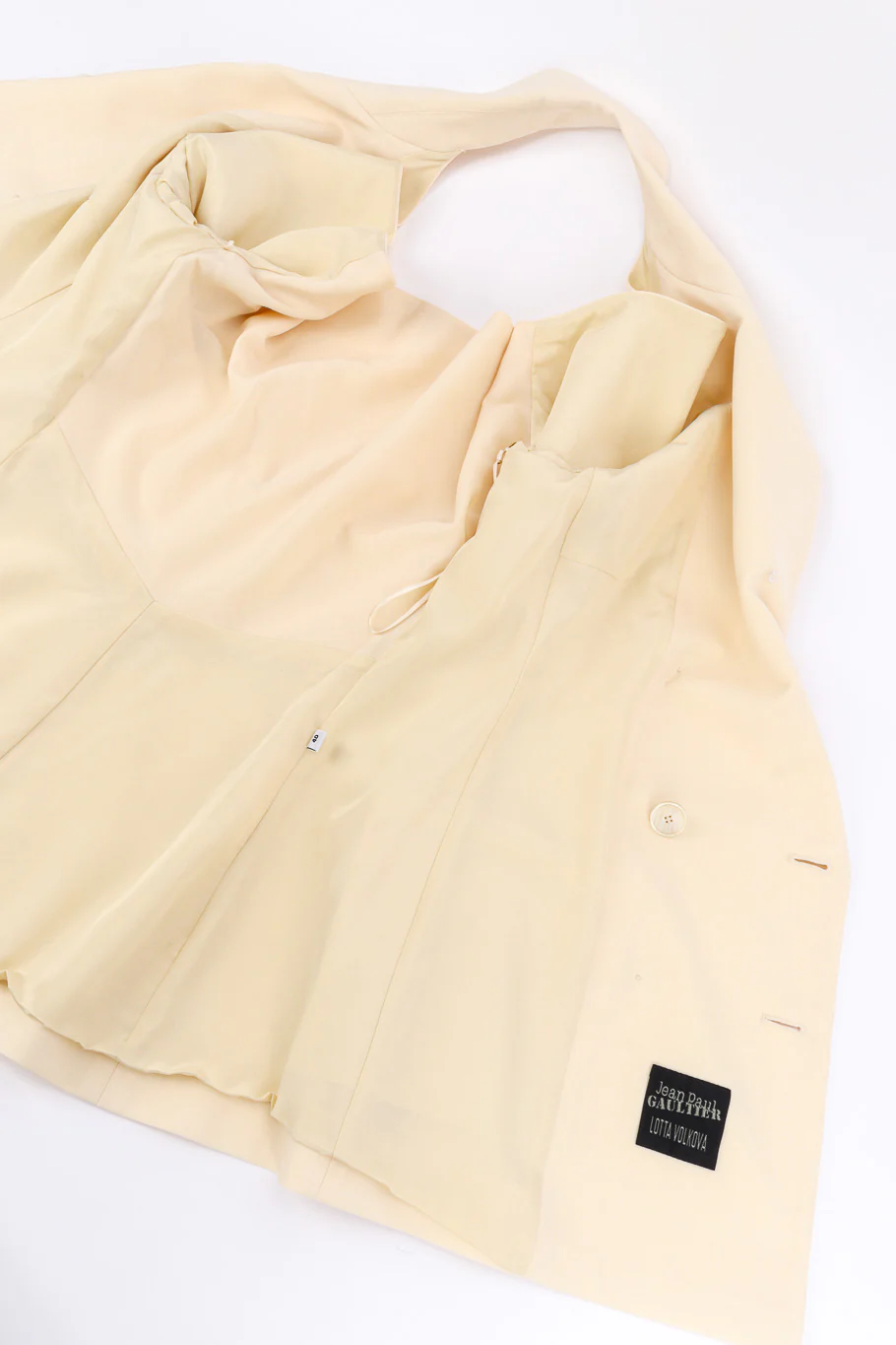 Open Cowl Back Blazer - Image 10