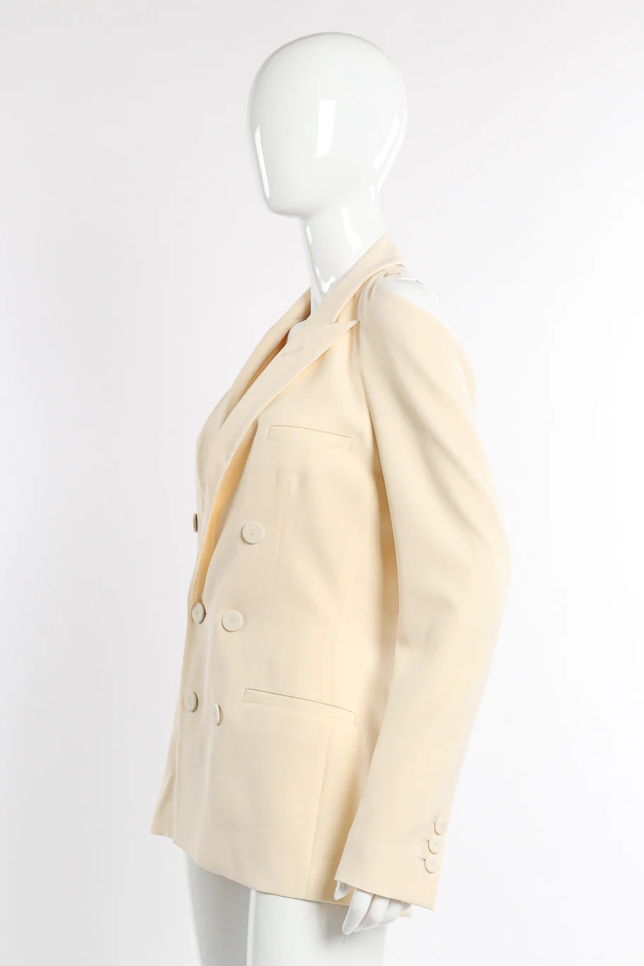 Open Cowl Back Blazer - Image 2
