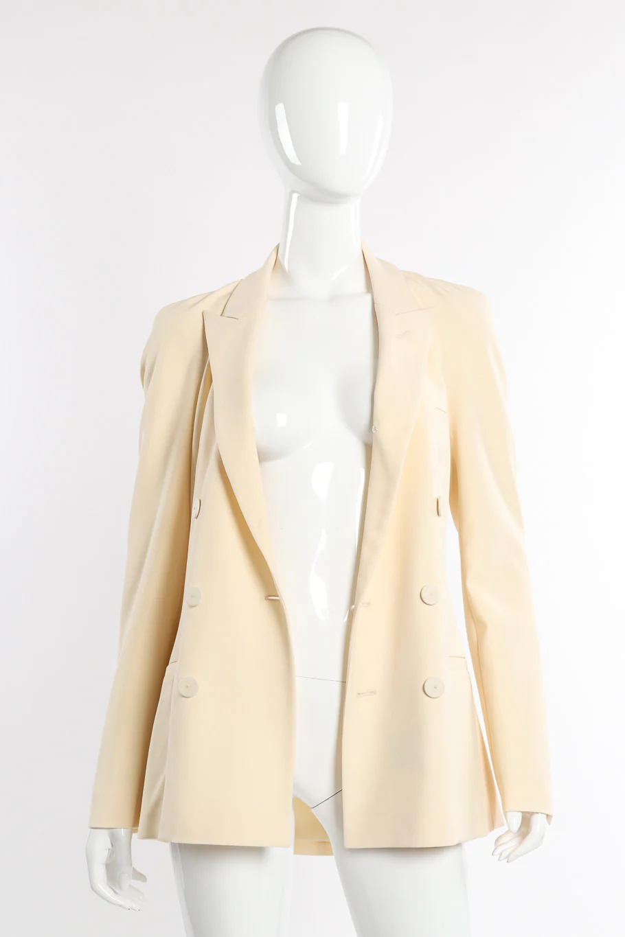 Open Cowl Back Blazer - Image 6