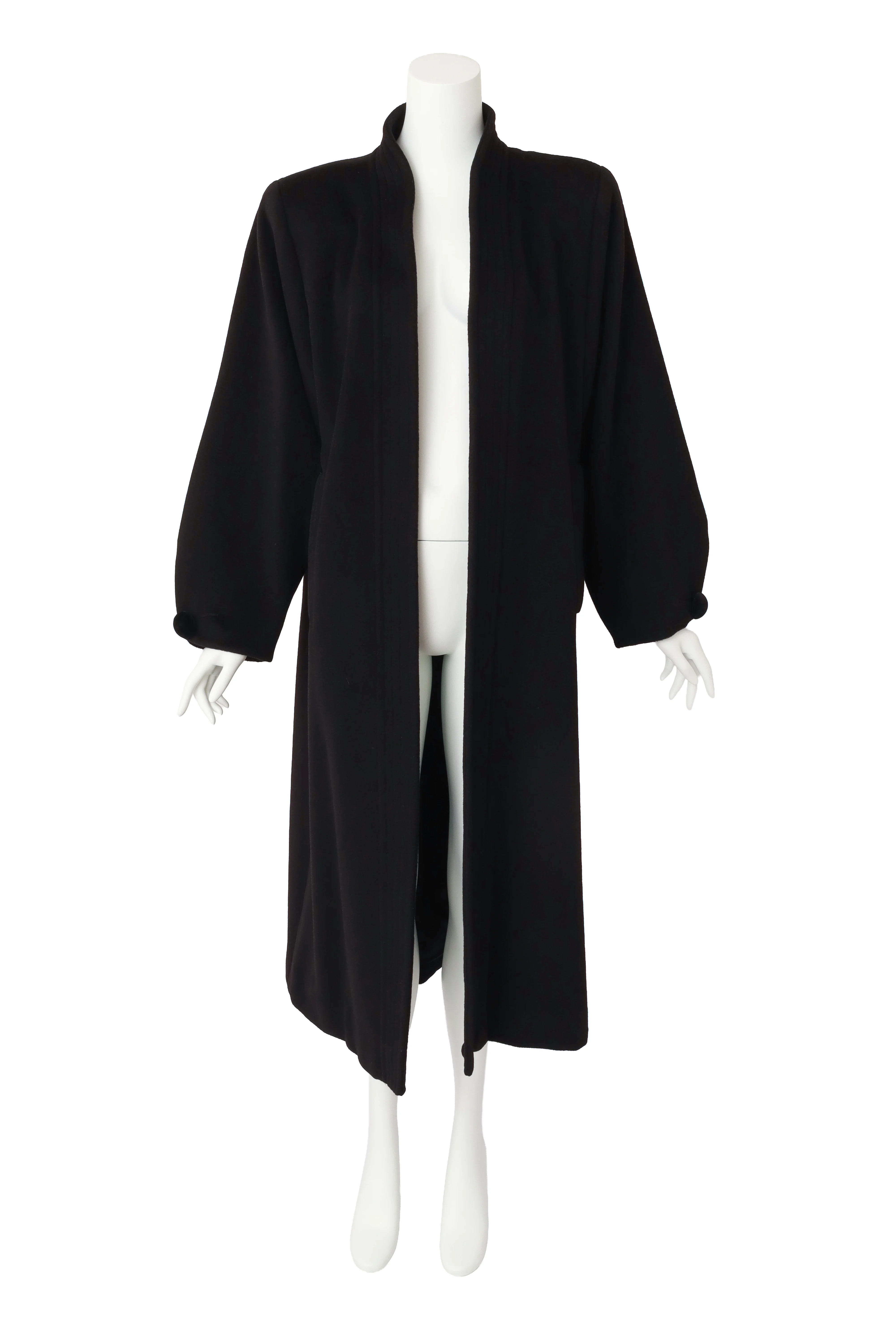 Open Front Wool Coat