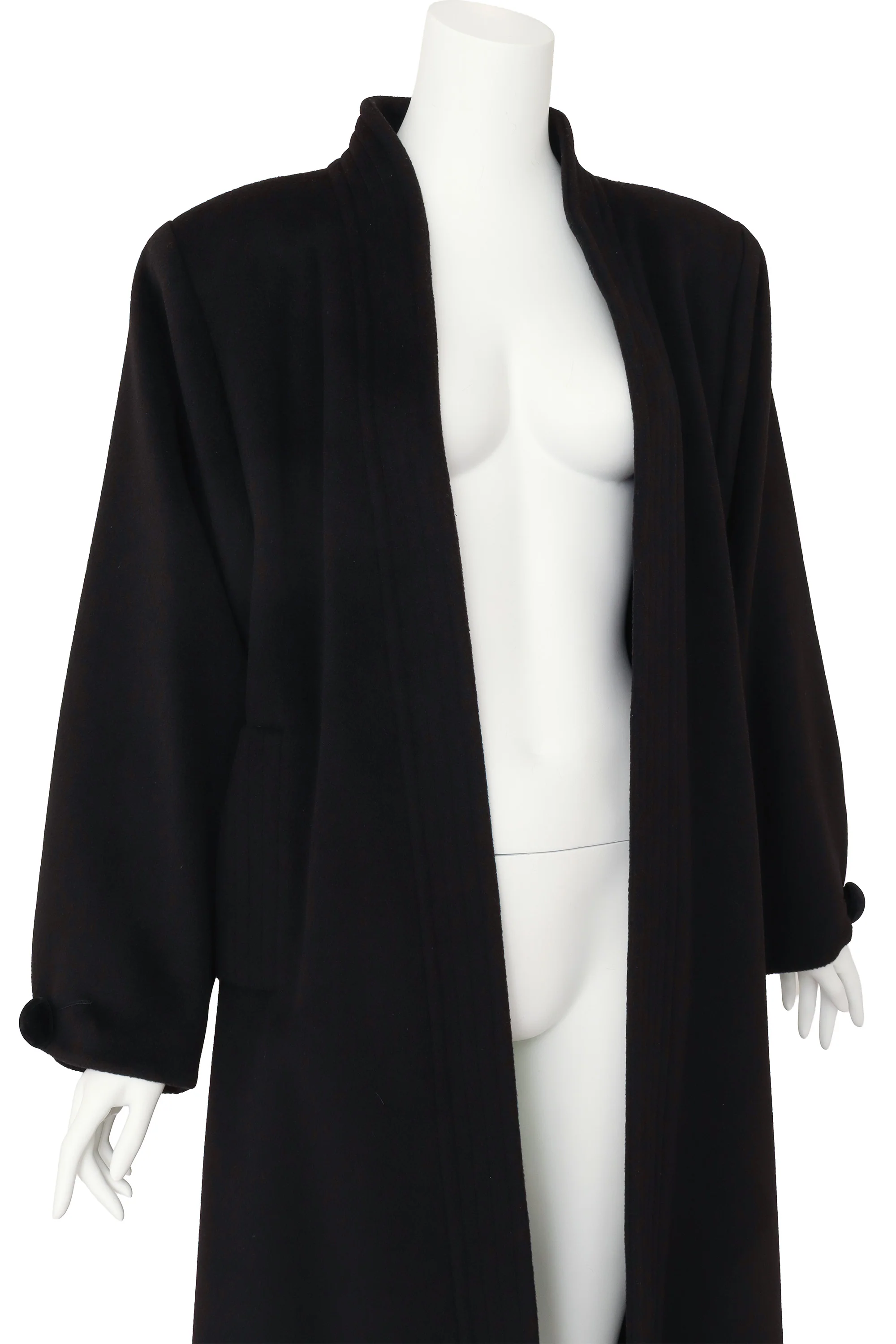 Open Front Wool Coat - Image 2