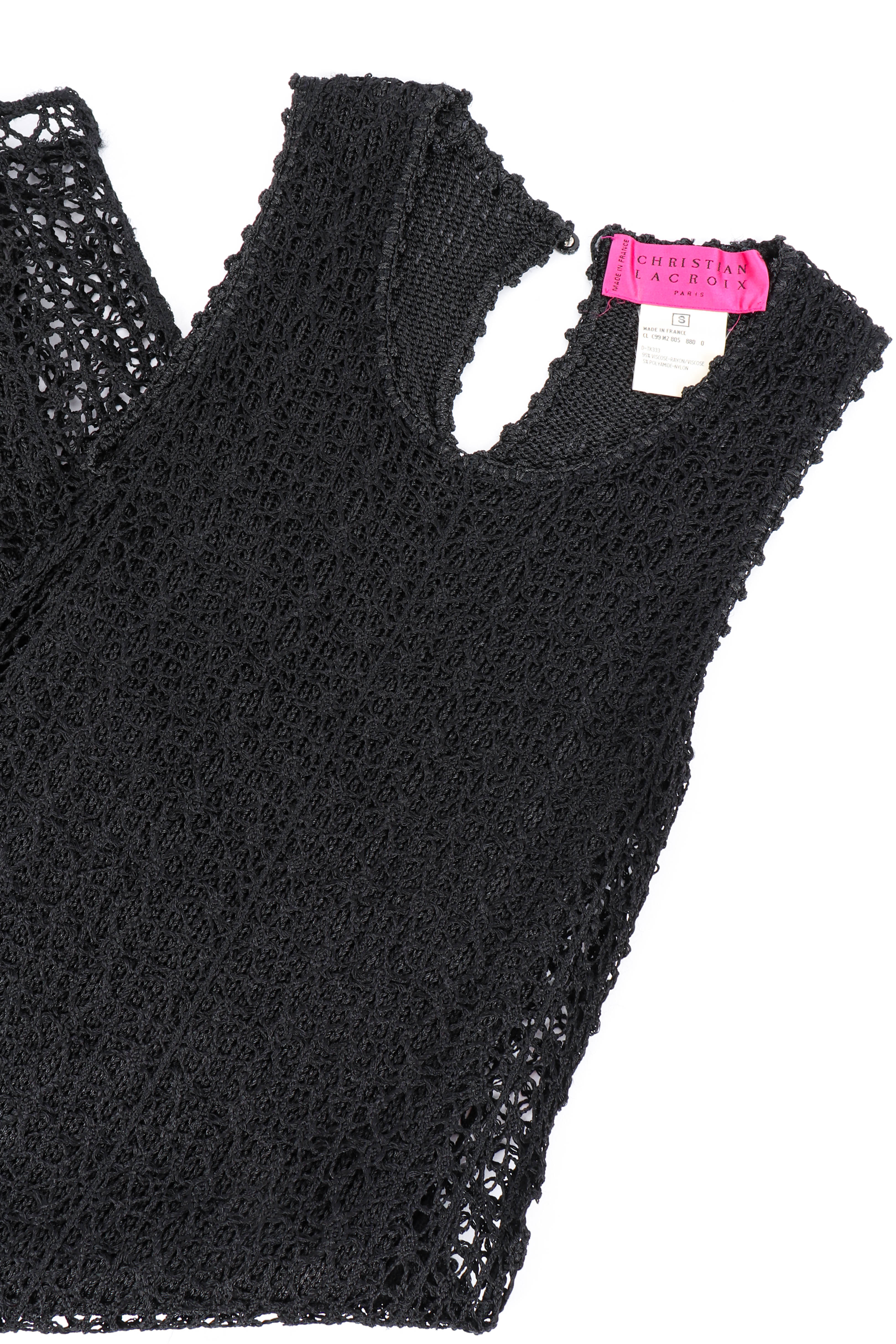 Open Knit Crochet Dress - Image 6