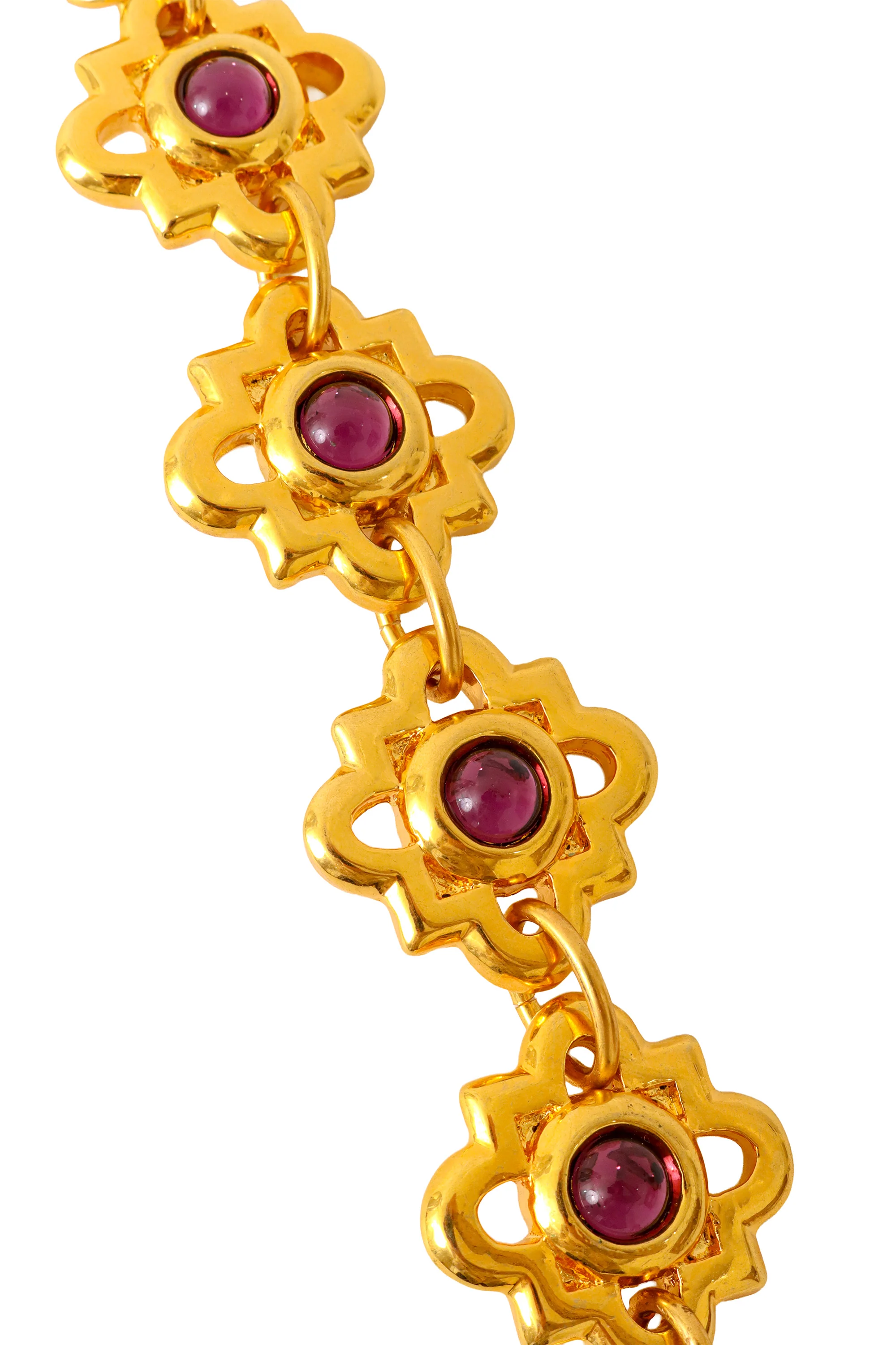 Openwork Floral Link Bracelet - Image 4