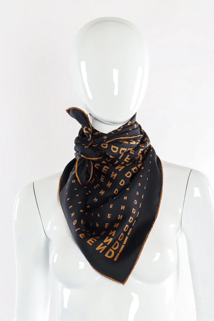 Optical Logo Diamond Scarf