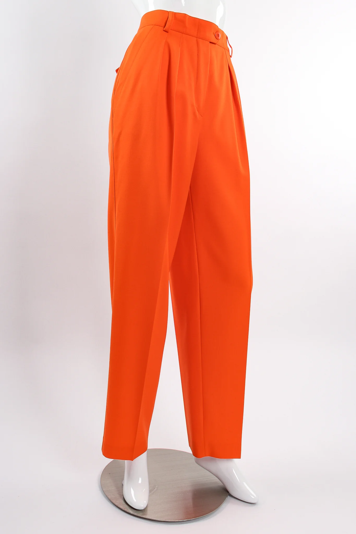 Orange Double Pleated Pant - Image 10