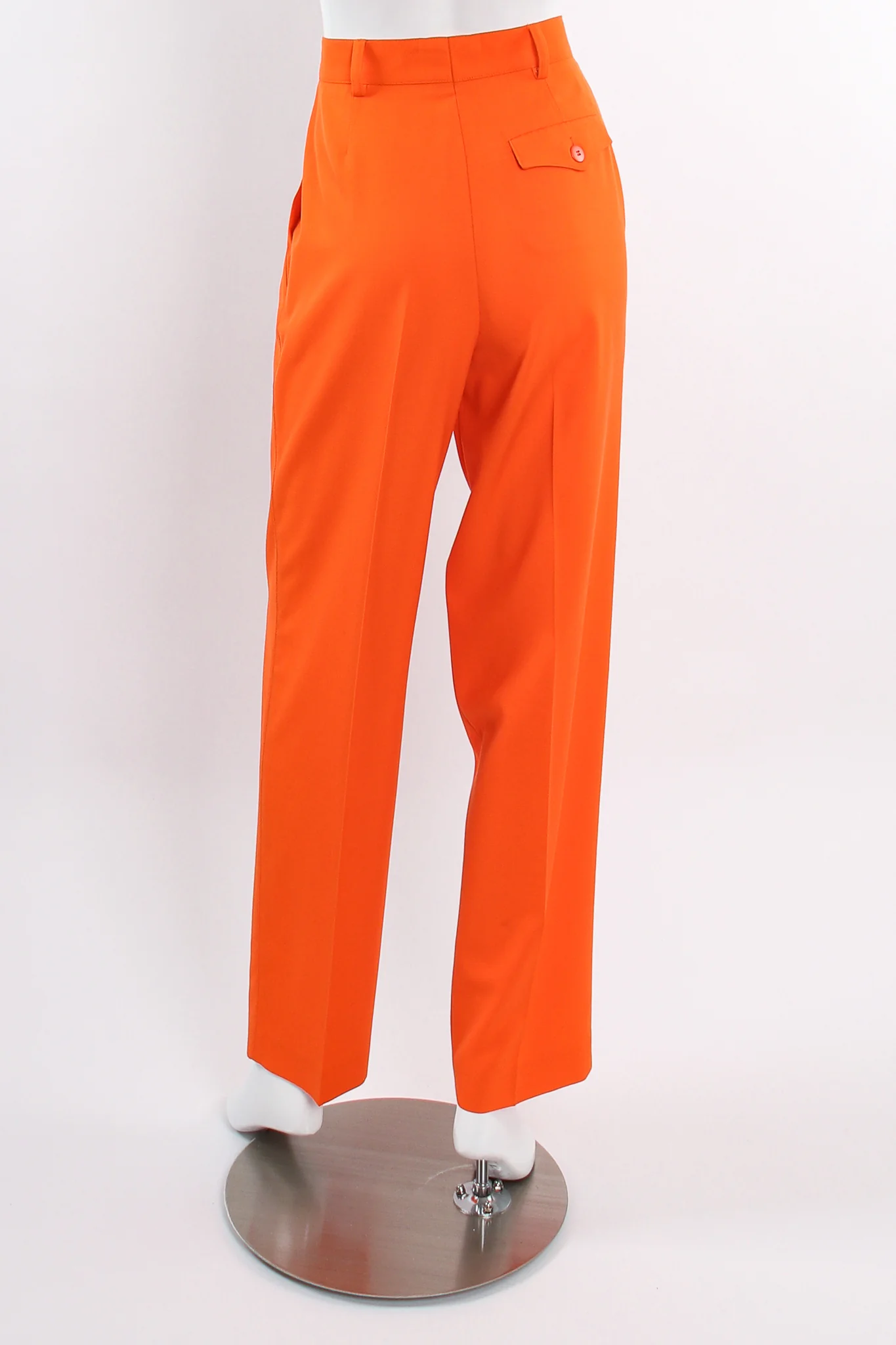 Orange Double Pleated Pant - Image 8