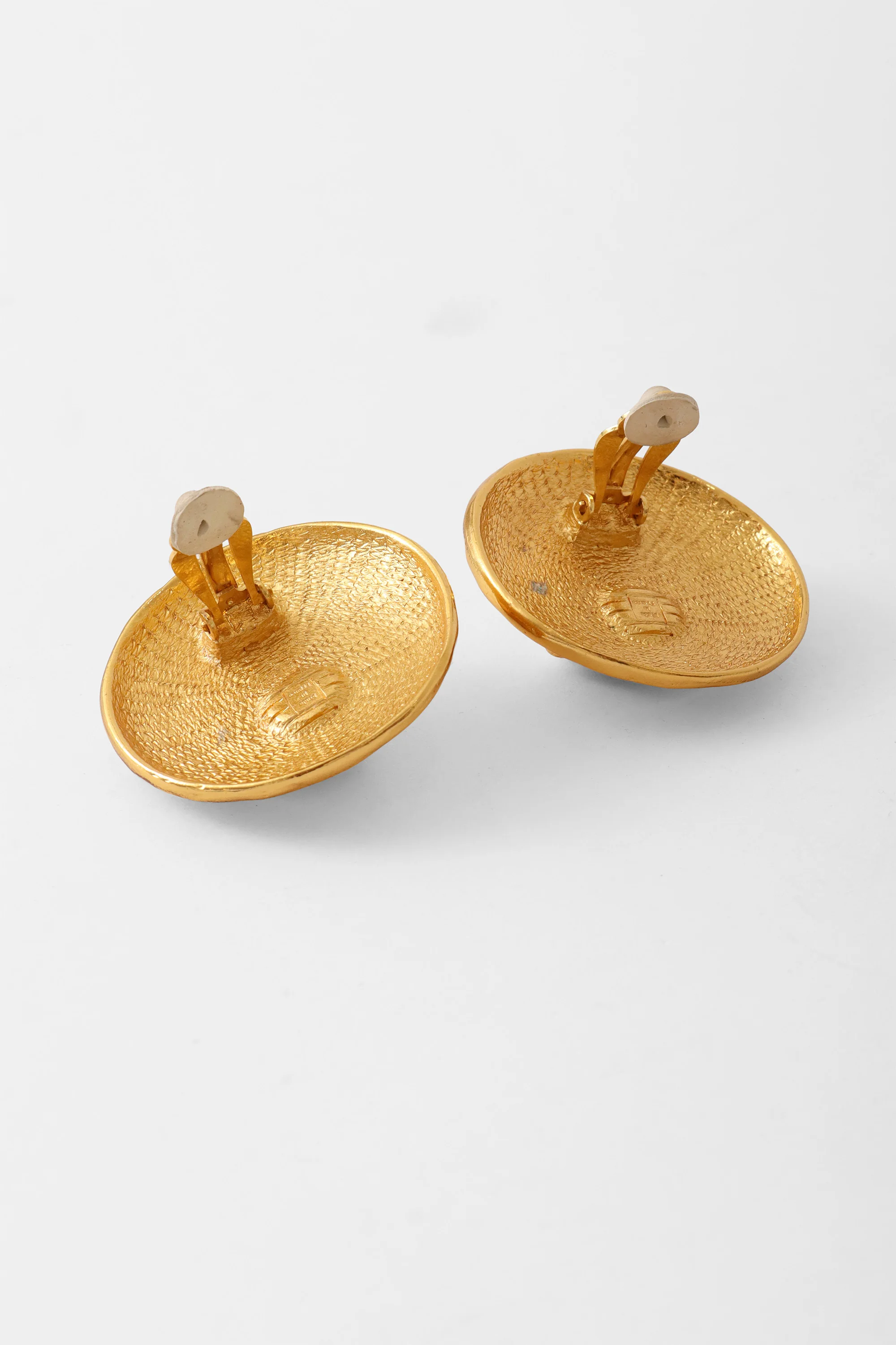 Organic Dome Disc Button Earrings - Image 5
