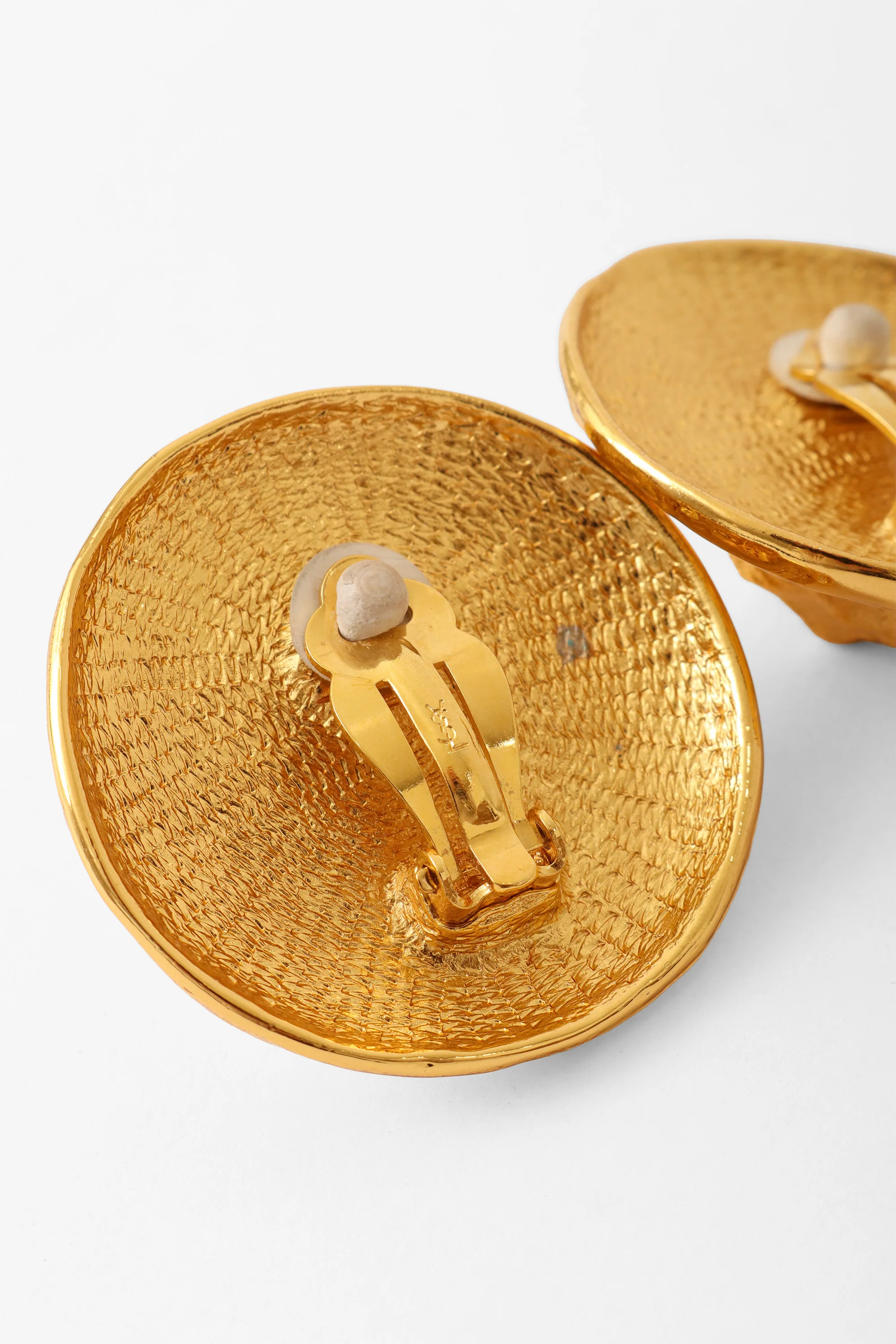Organic Dome Disc Button Earrings - Image 7