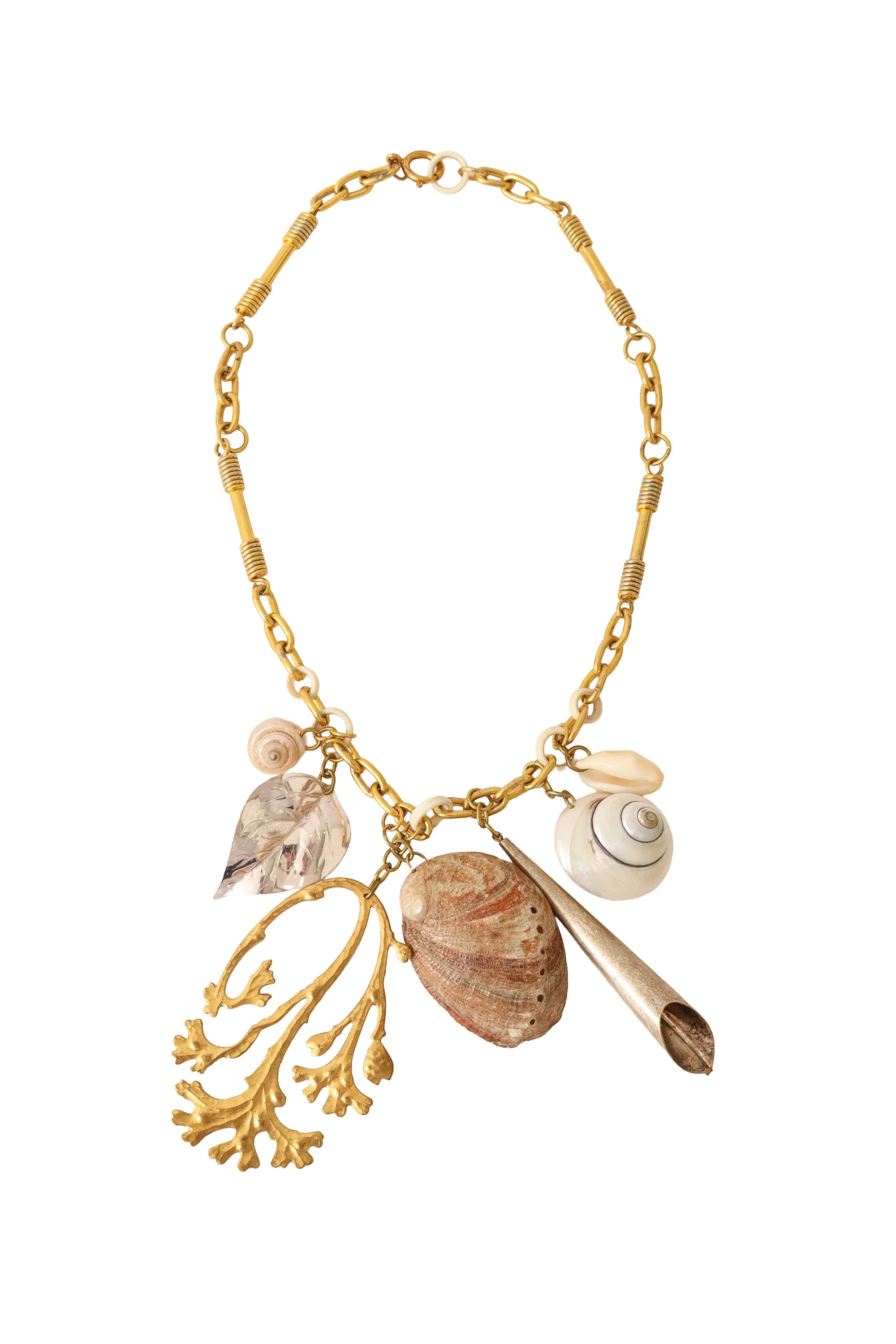 Coral Branch Cluster Necklace