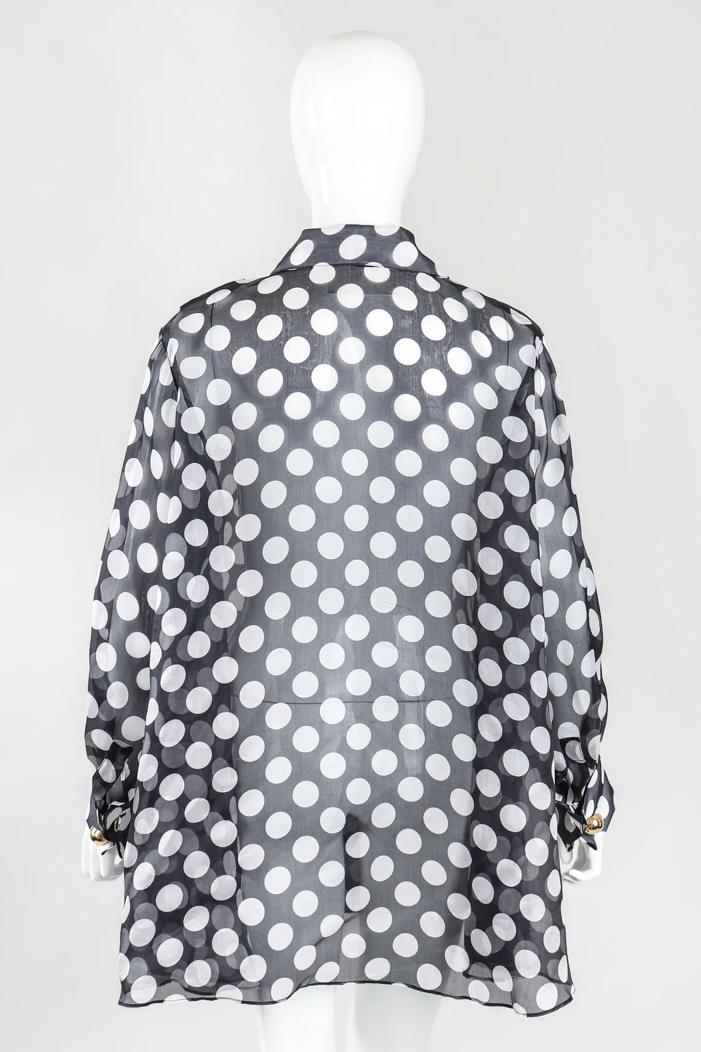Organza Polka Dot Swing Shirt - Image 4