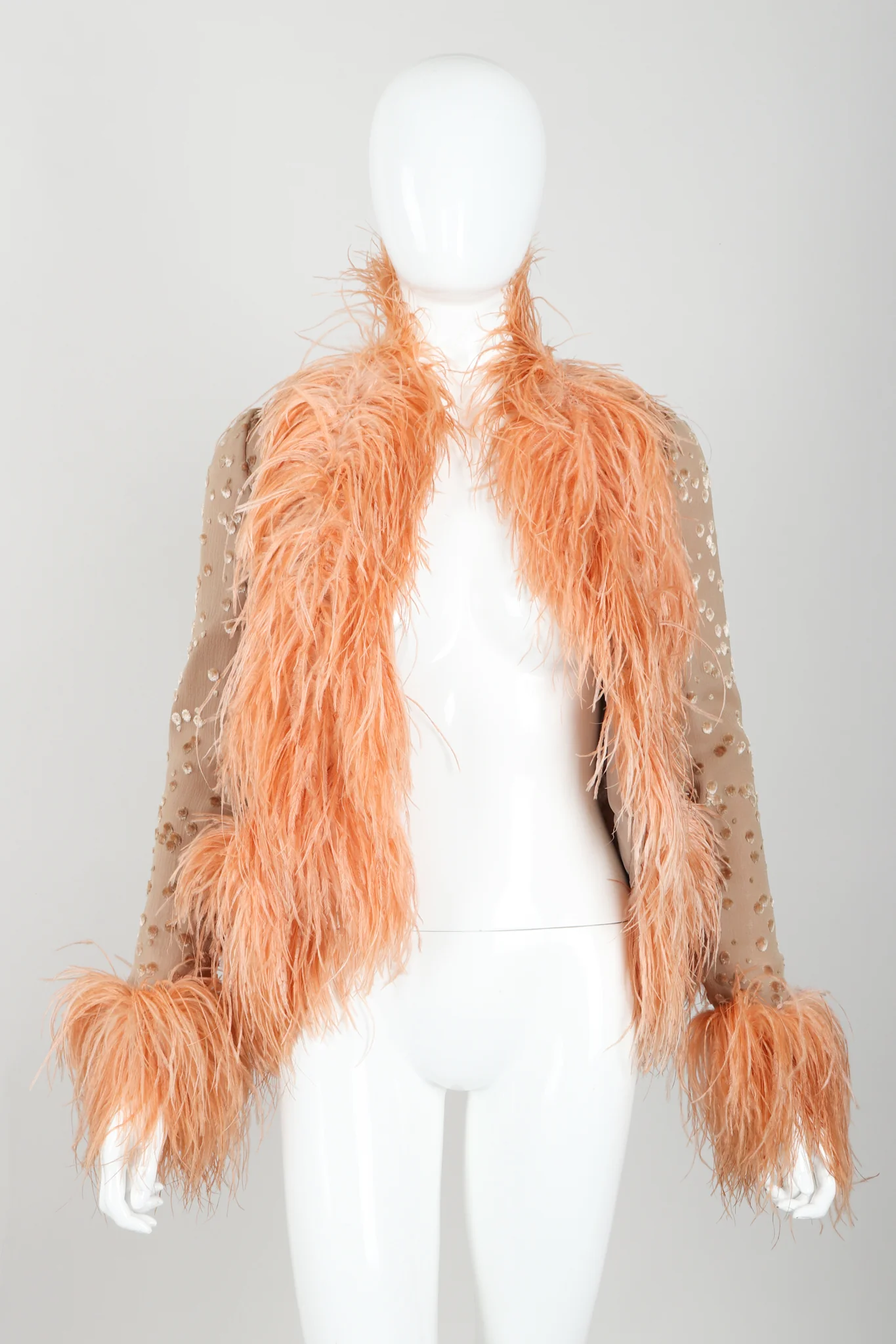 Ostrich Feather Burnout Jacket - Image 6