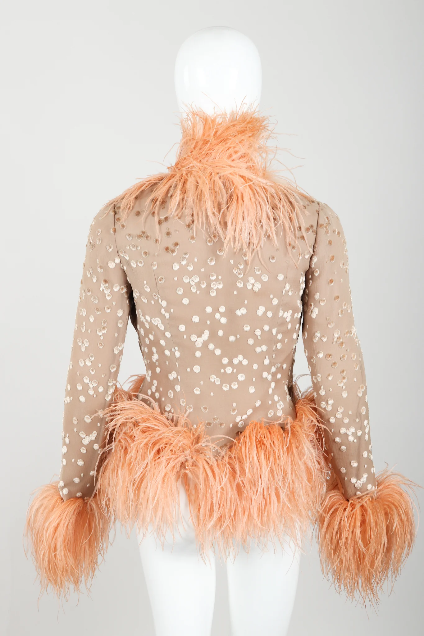 Ostrich Feather Burnout Jacket - Image 7
