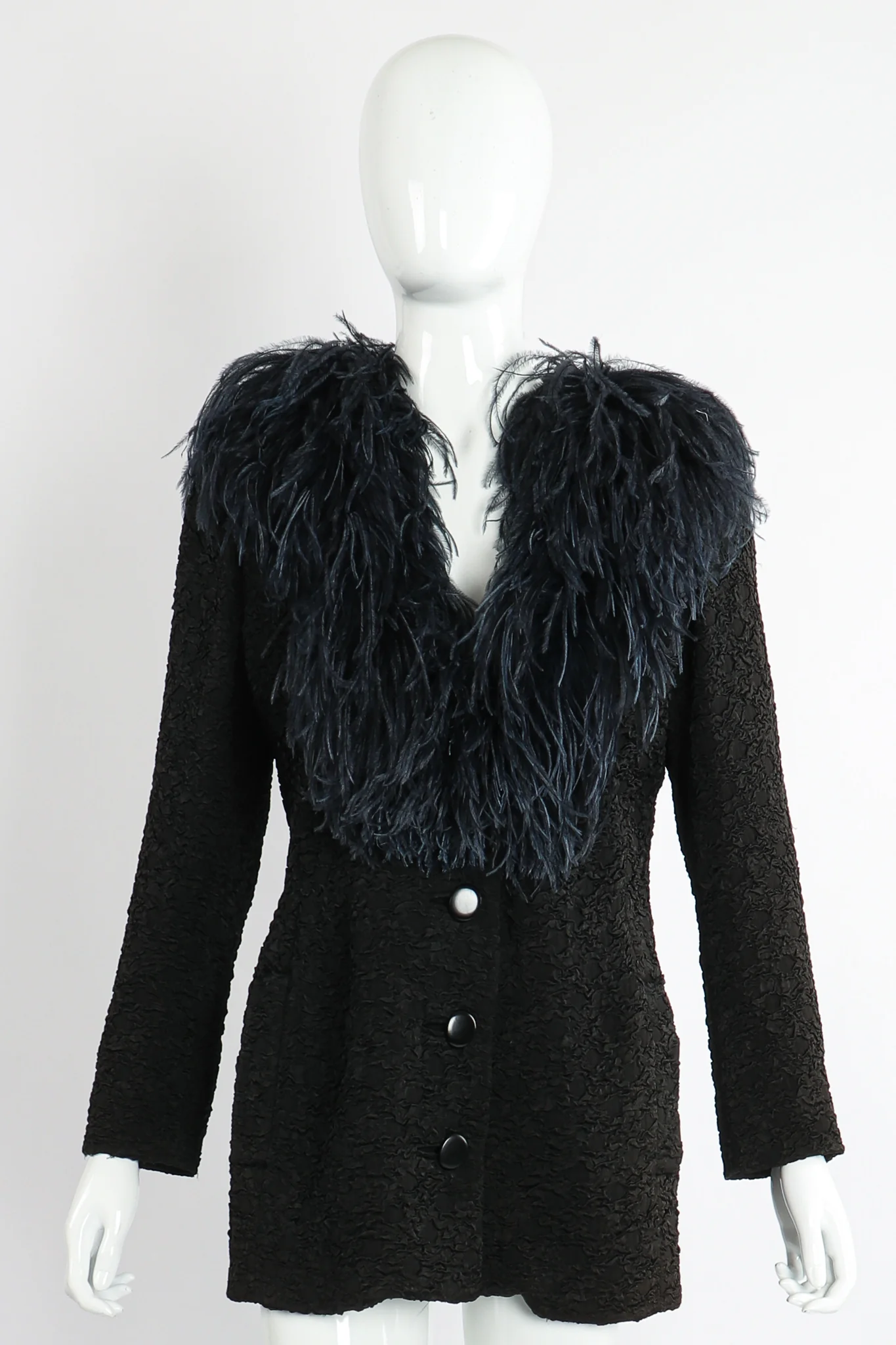 Ostrich Feather Crinkle Coat - Image 5
