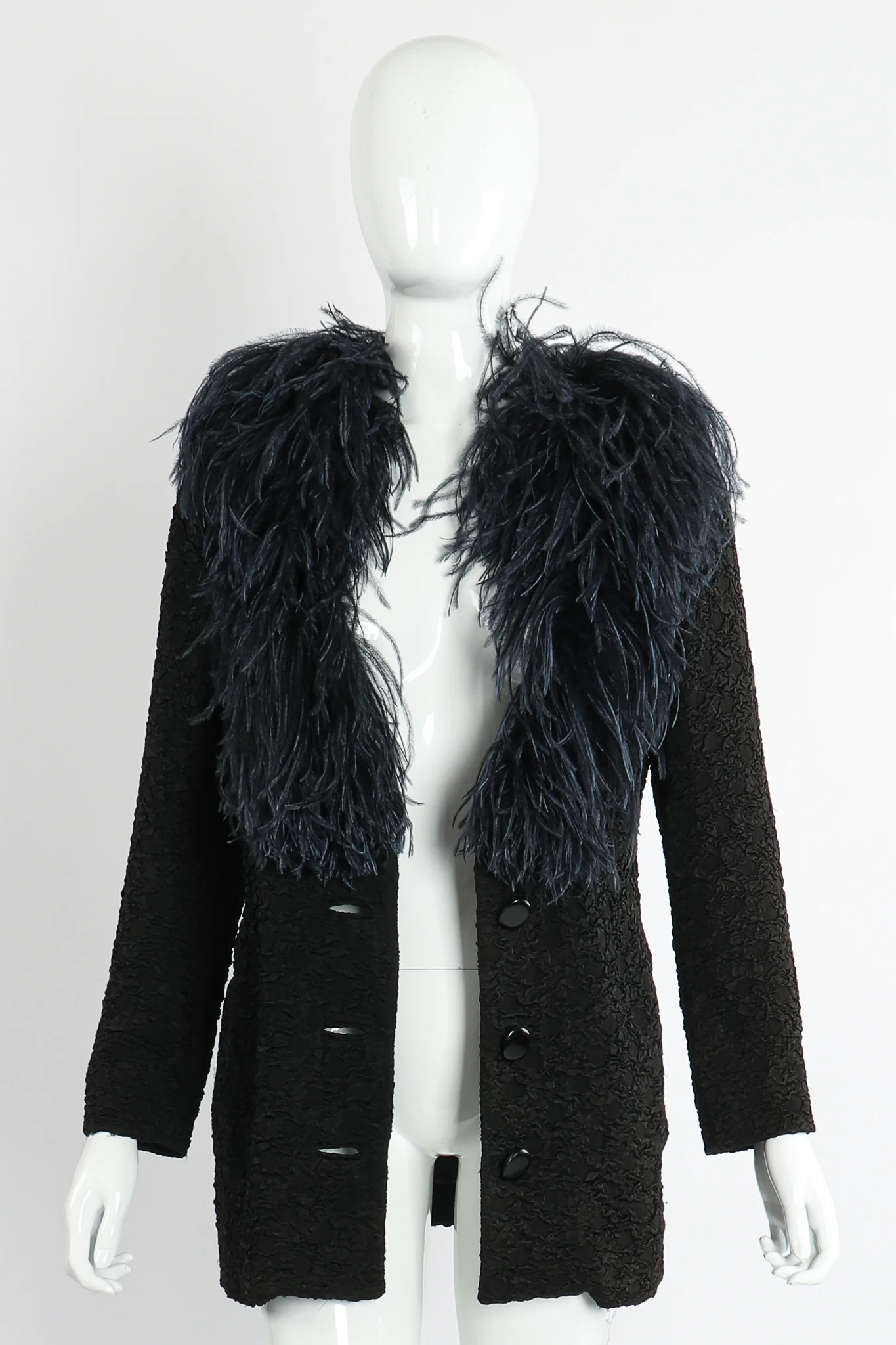 Ostrich Feather Crinkle Coat - Image 6