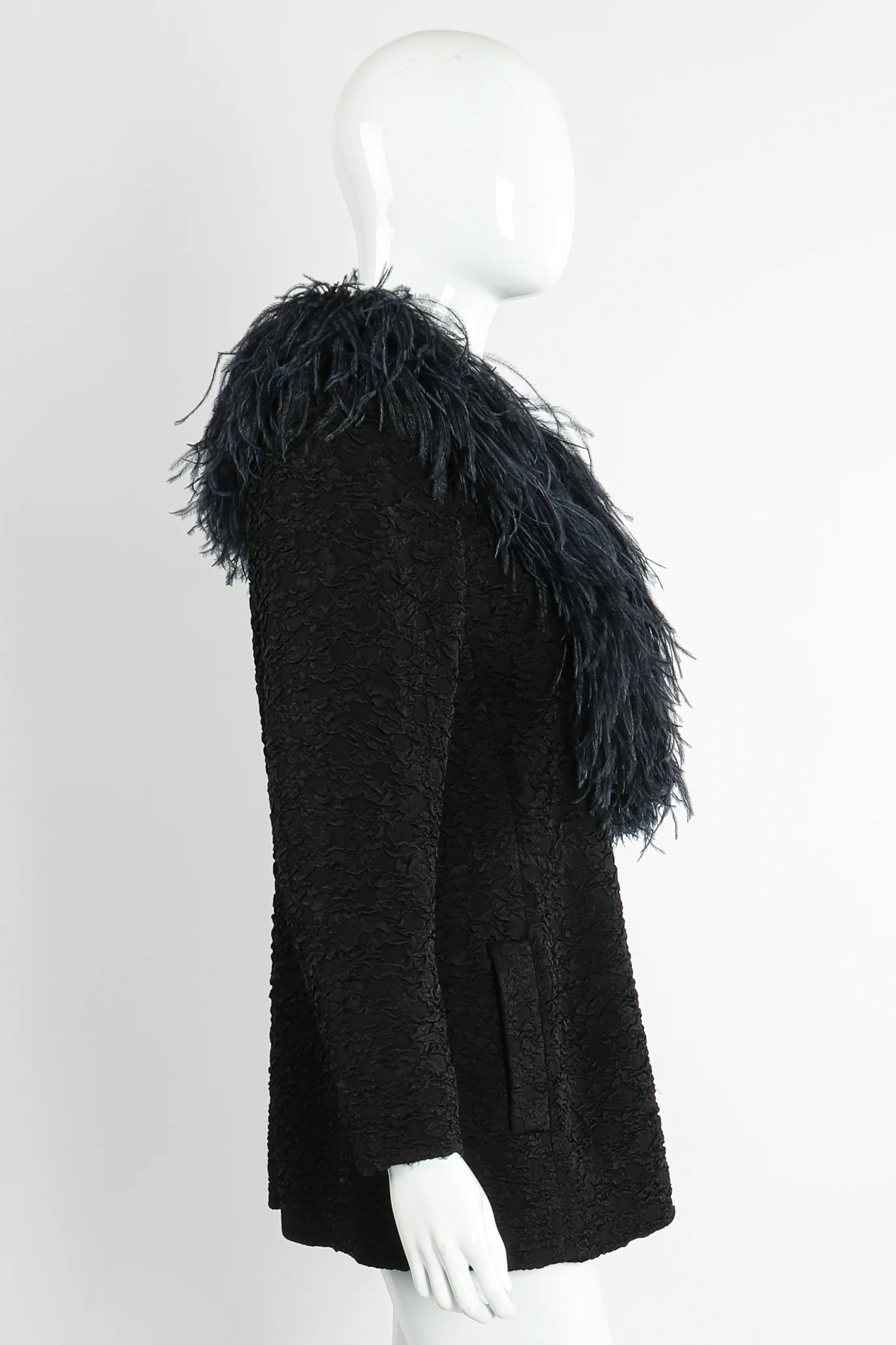 Ostrich Feather Crinkle Coat - Image 7