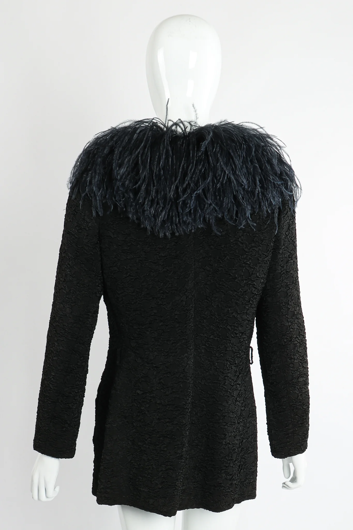 Ostrich Feather Crinkle Coat - Image 8