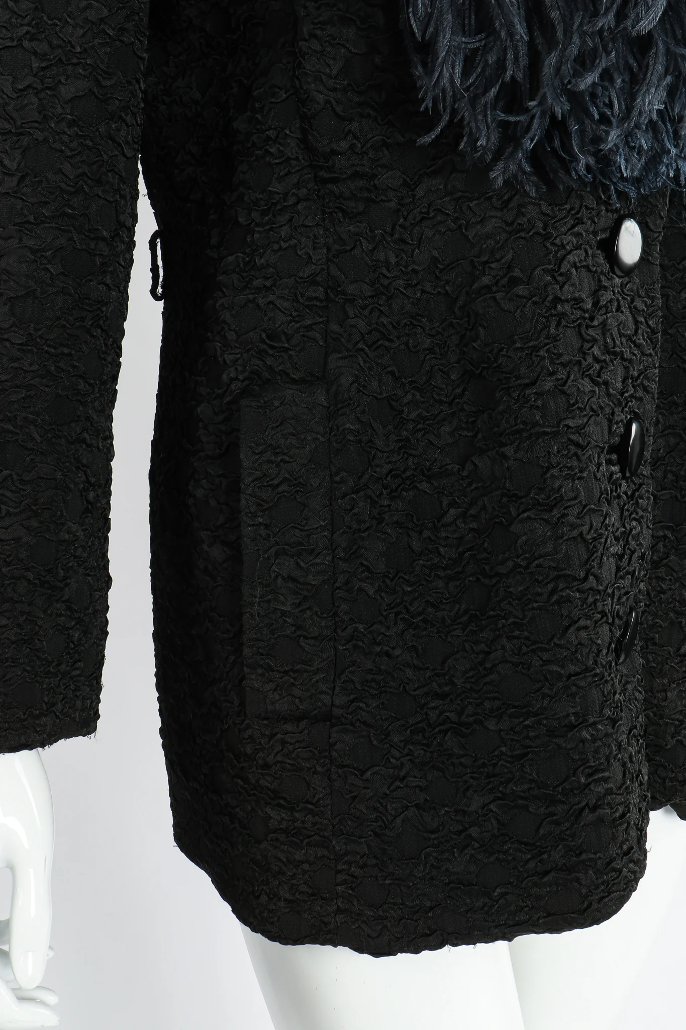 Ostrich Feather Crinkle Coat - Image 9