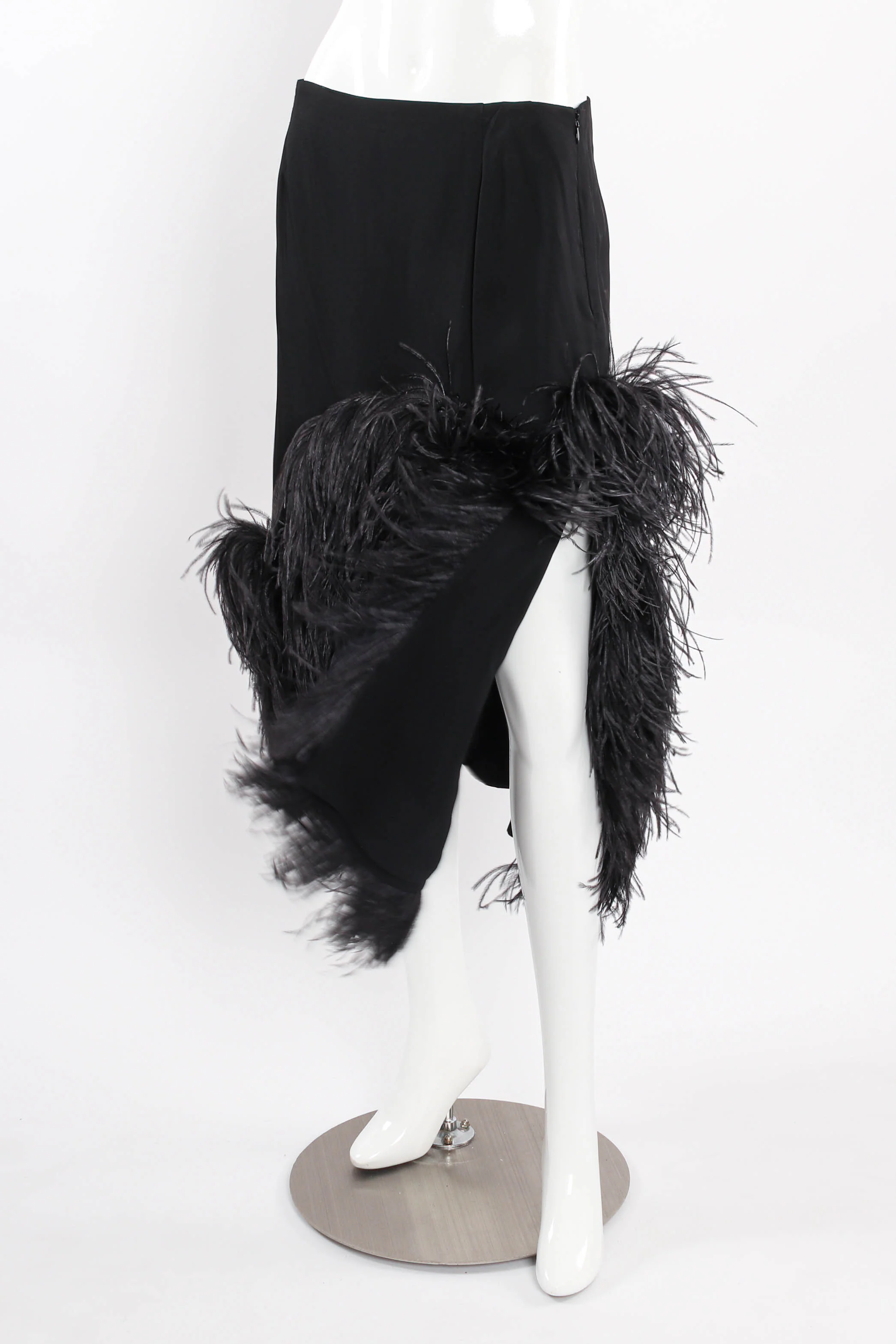 Ostrich Feather Pencil Skirt - Image 6