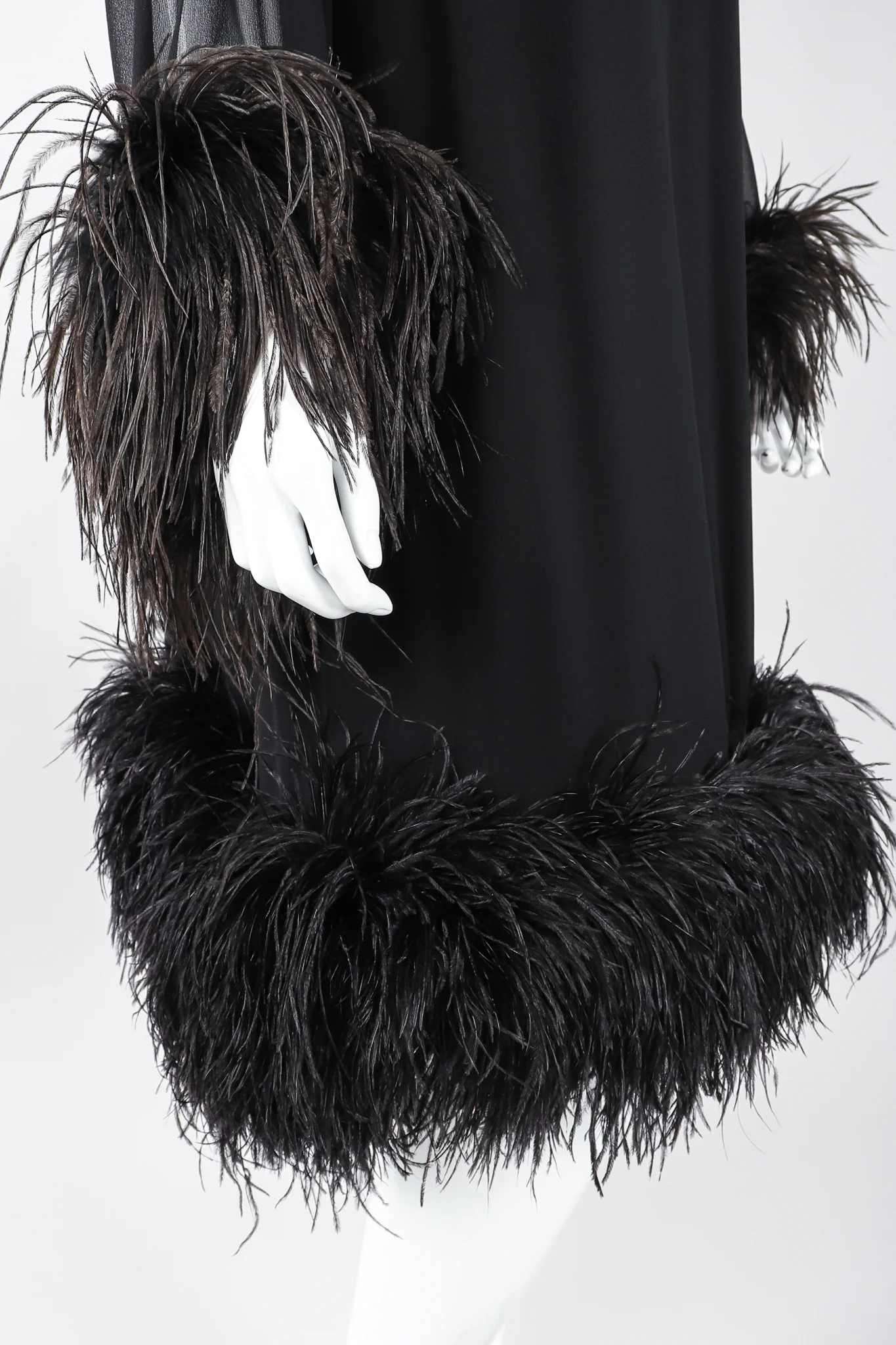 Ostrich Feather Trapeze Dress