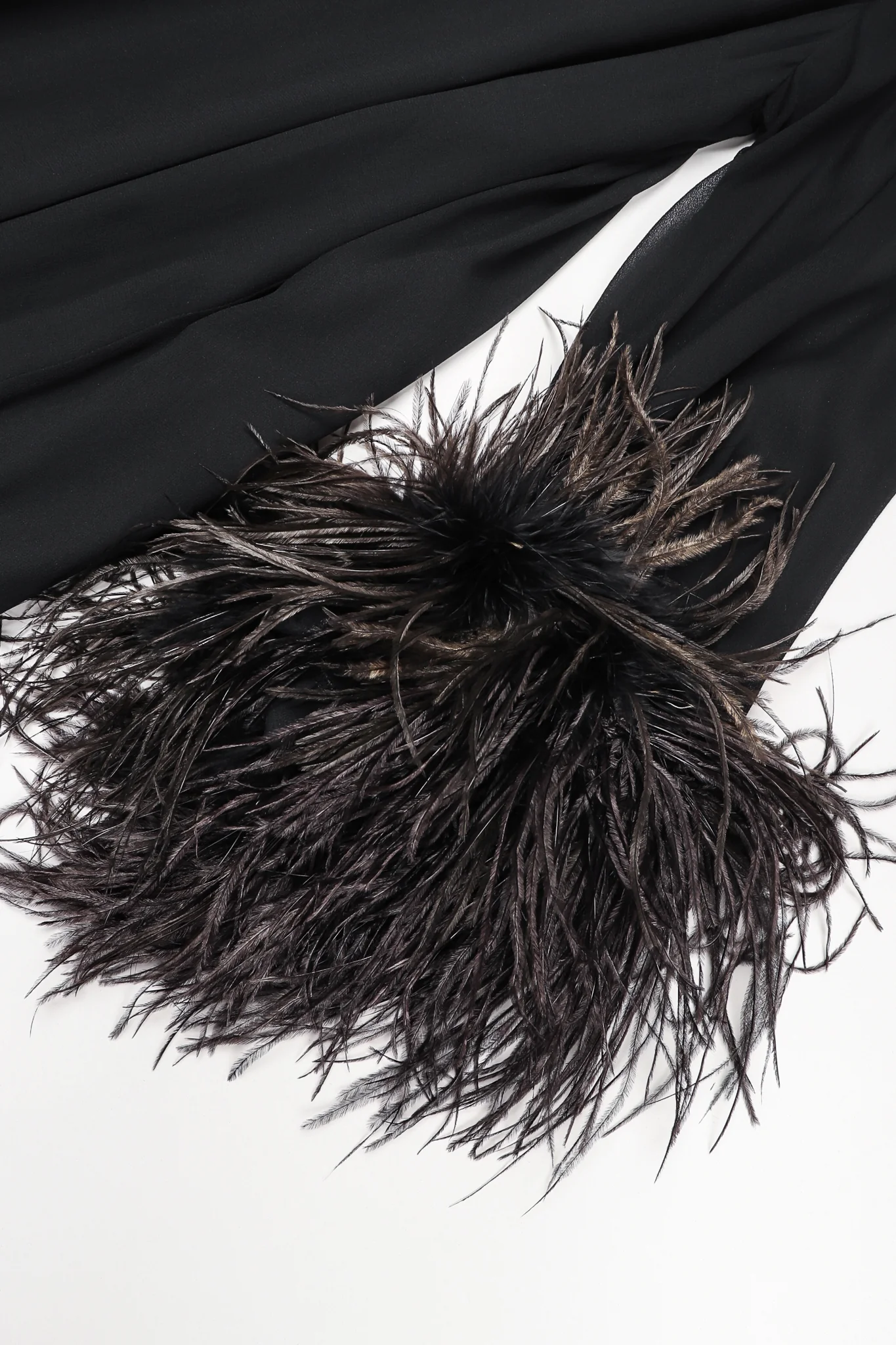 Ostrich Feather Trapeze Dress - Image 11