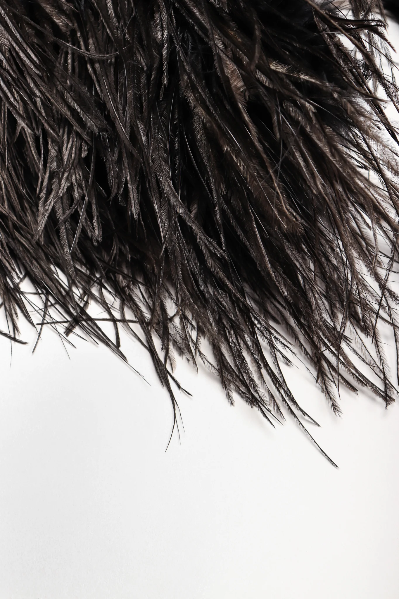 Ostrich Feather Trapeze Dress - Image 3