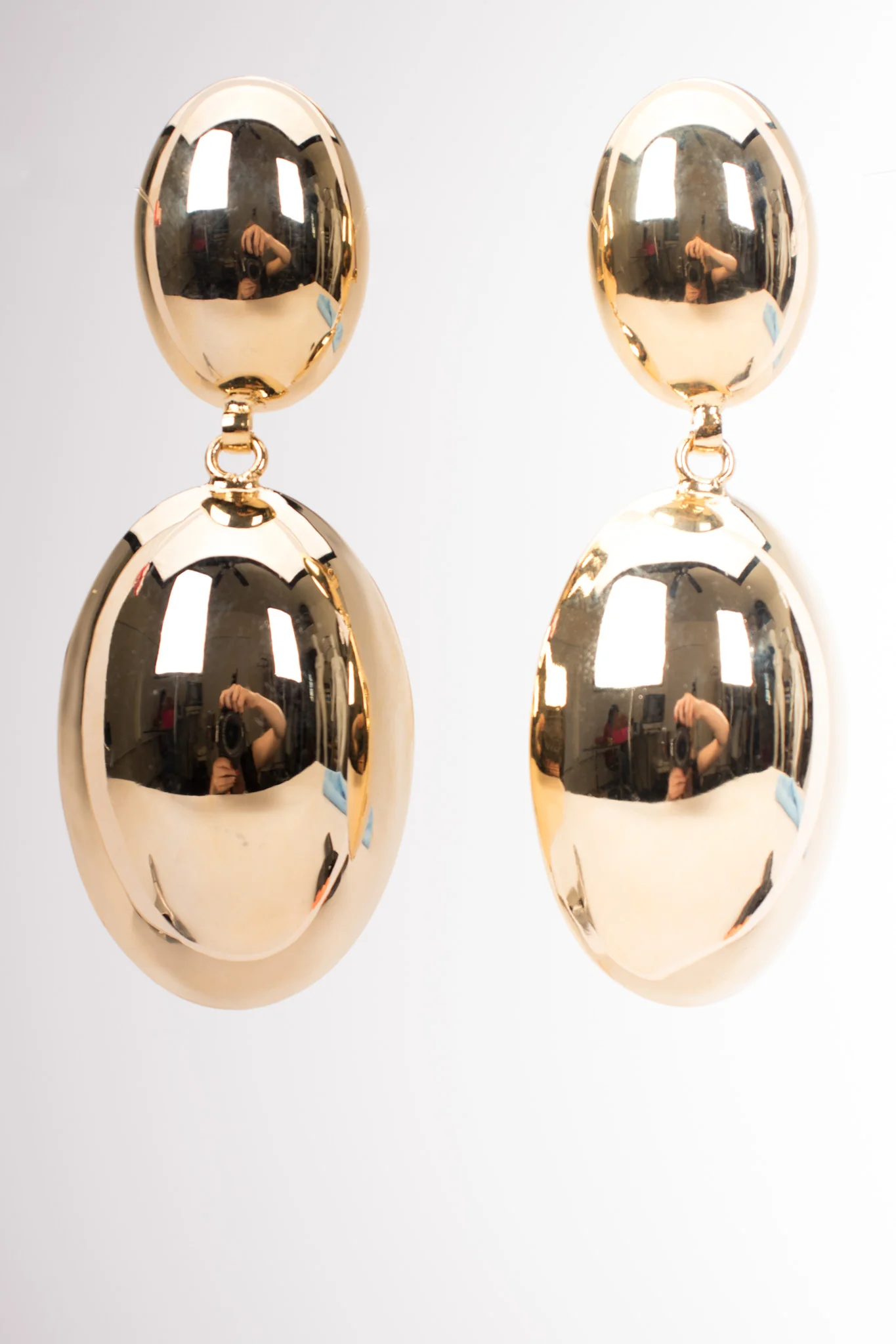 Oval Drop Earrings - Image 4
