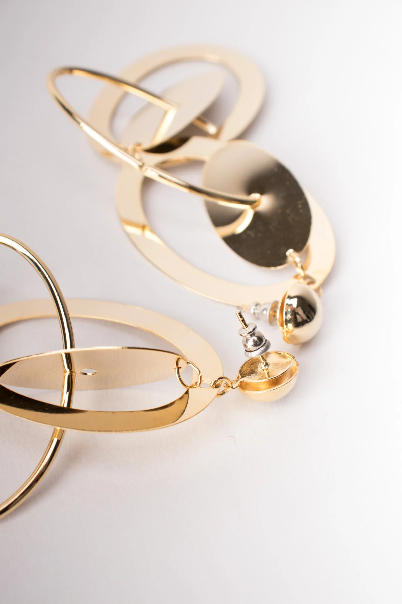 Oval Orbit Drop Earrings - Image 10