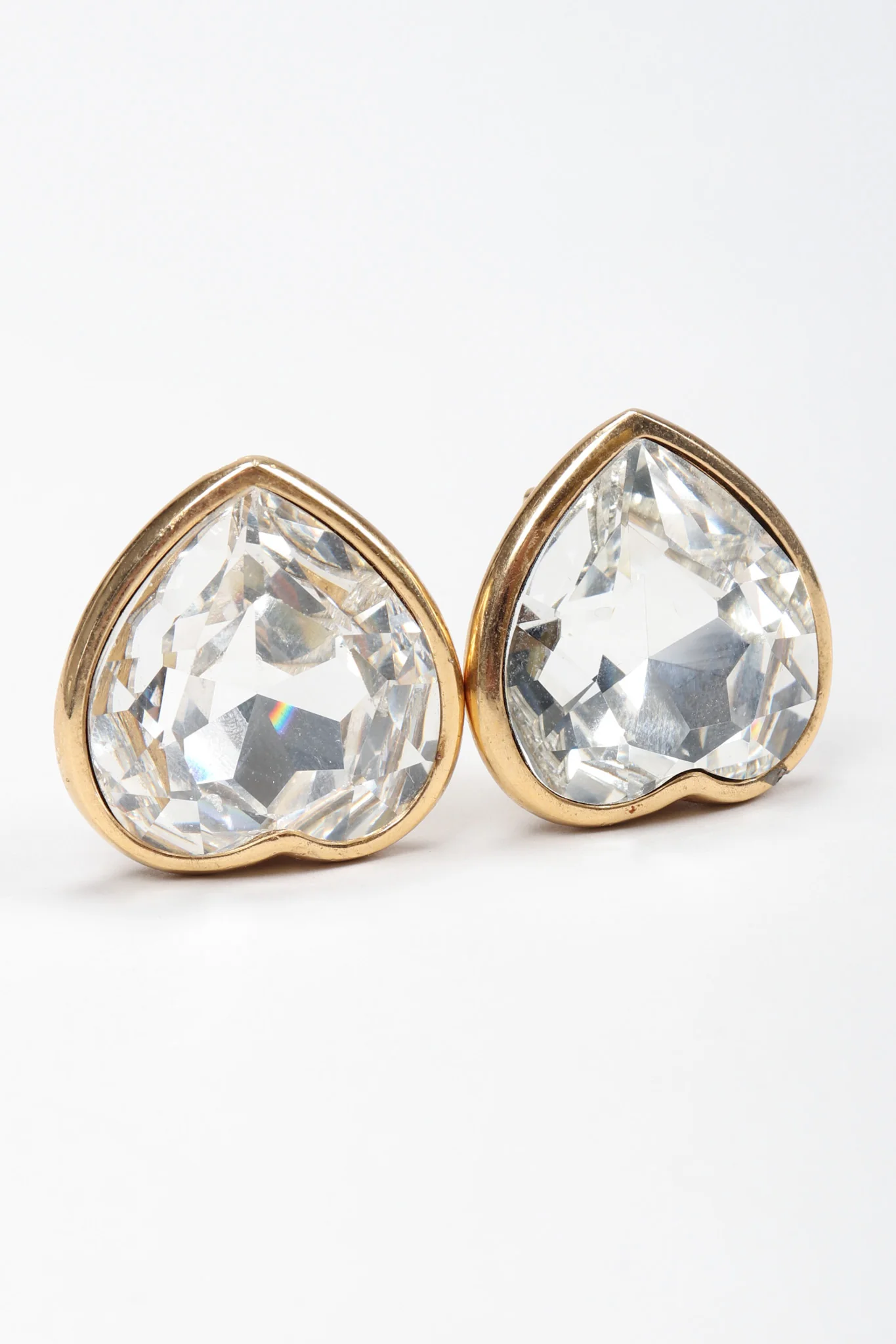 Oversized Crystal Heart Earrings - Image 7