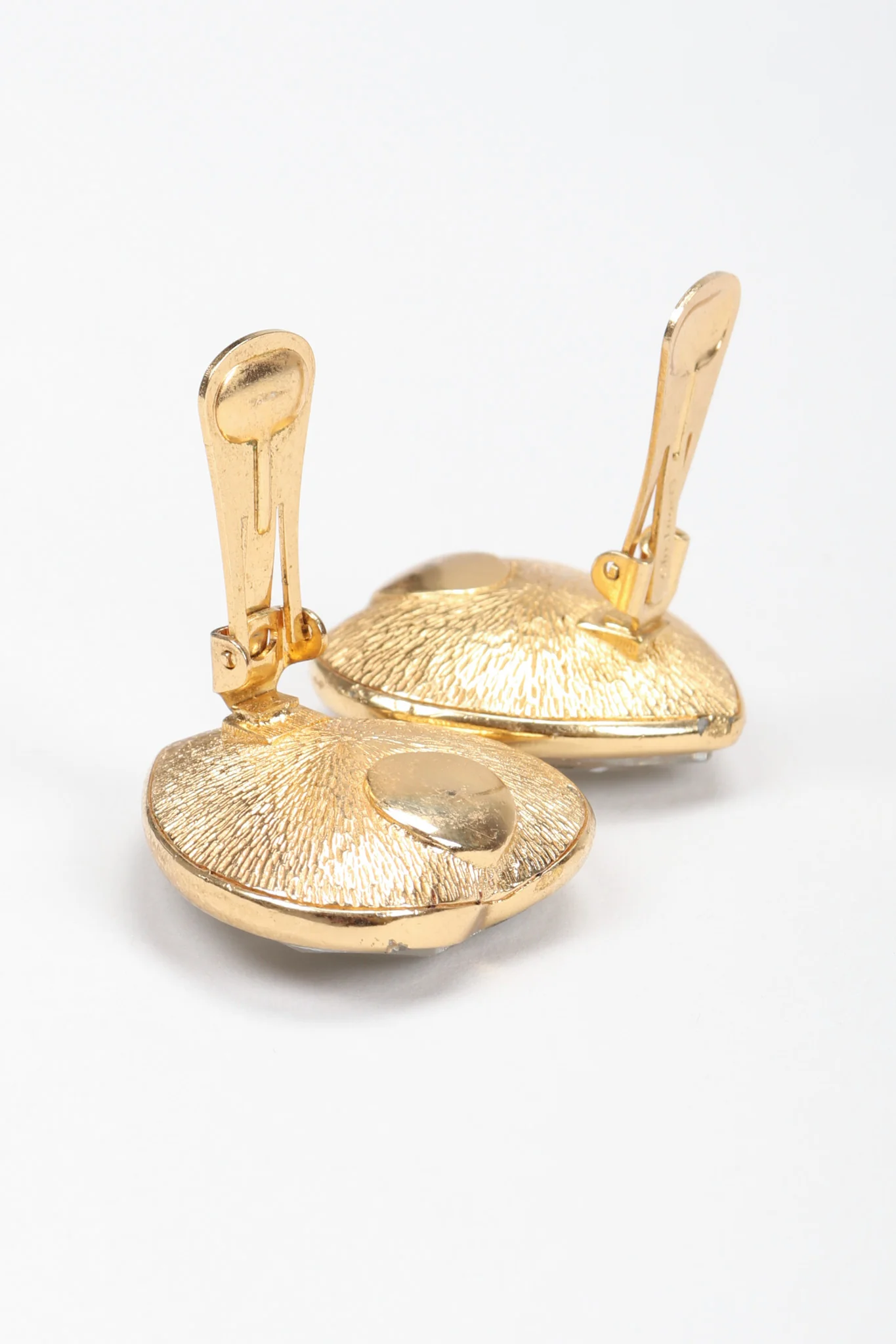 Oversized Crystal Heart Earrings - Image 8